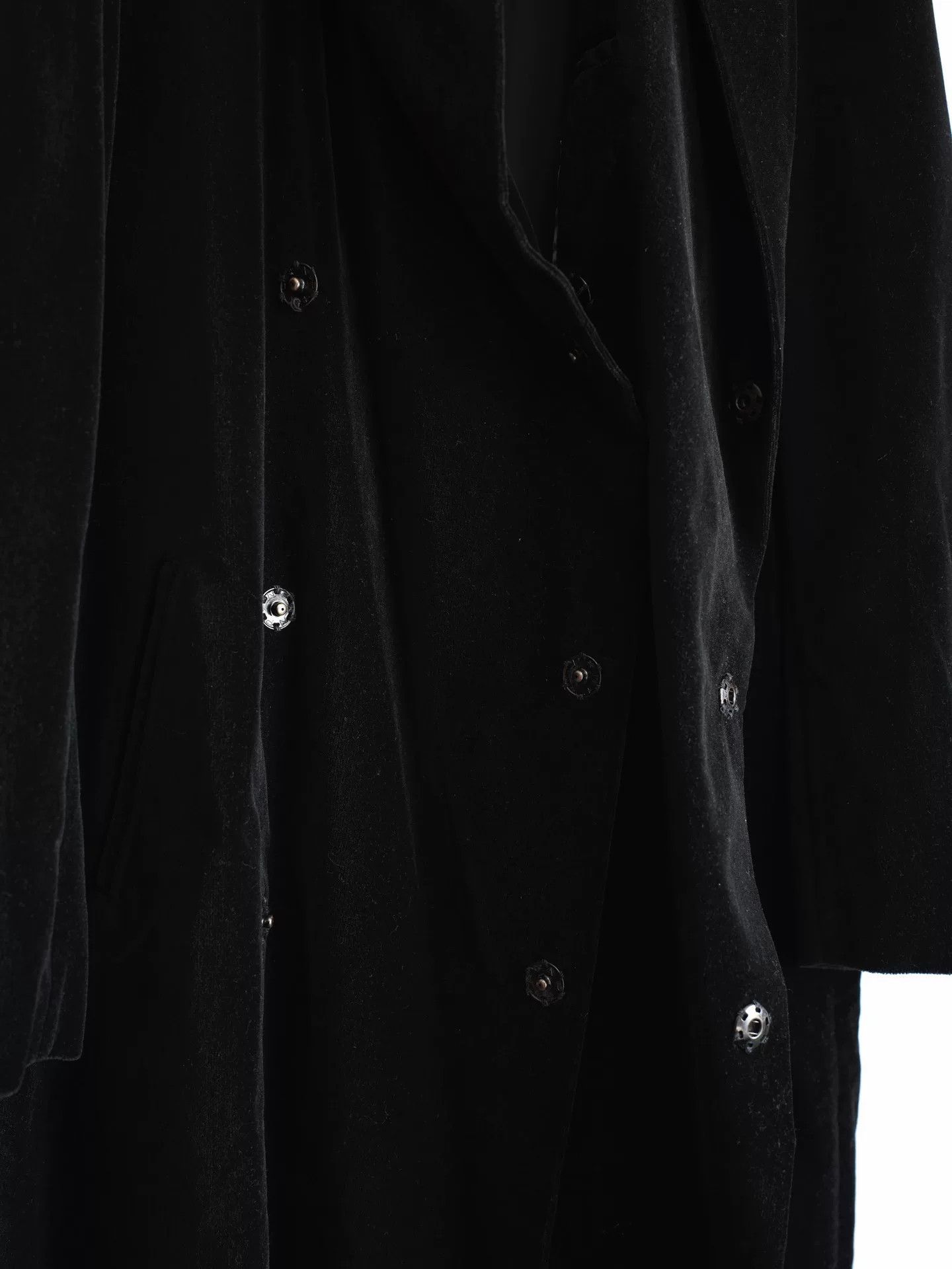 Yohji Yamamoto Yohji Yamamoto Velvet Hooded Coat Size US L / EU 52-54 / 3 - 7 Thumbnail
