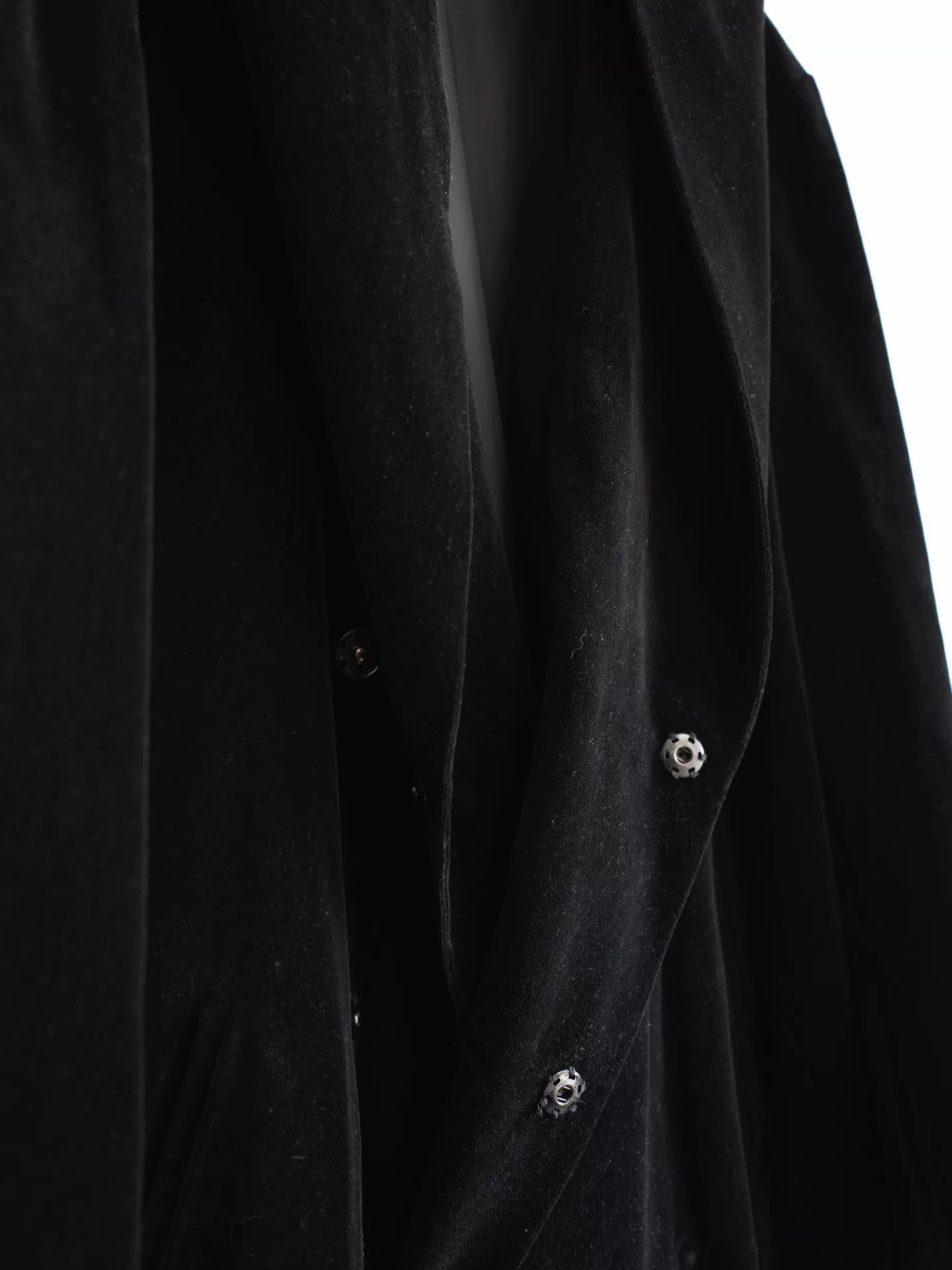 Yohji Yamamoto Yohji Yamamoto Velvet Hooded Coat Size US L / EU 52-54 / 3 - 8 Thumbnail