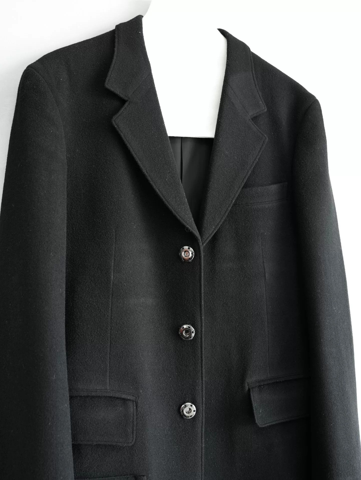 Yohji Yamamoto yohji yamamoto cashmere coat with snap buttons Size US S / EU 44-46 / 1 - 6 Thumbnail
