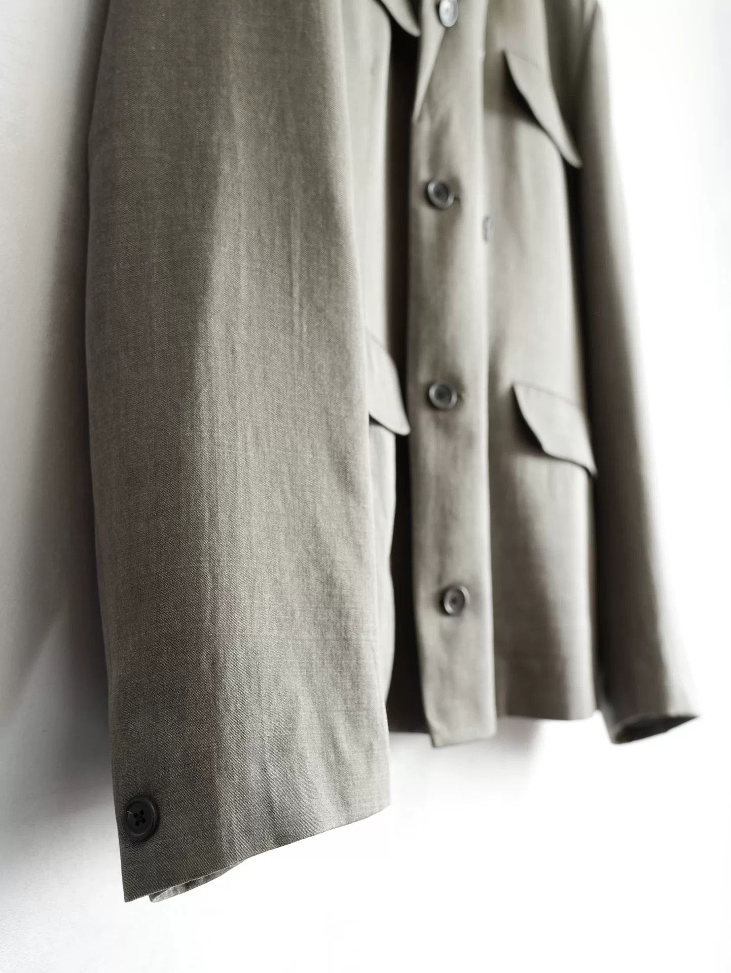 Yohji Yamamoto double-breasted concrete gray jacket Size US M / EU 48-50 / 2 - 6 Thumbnail