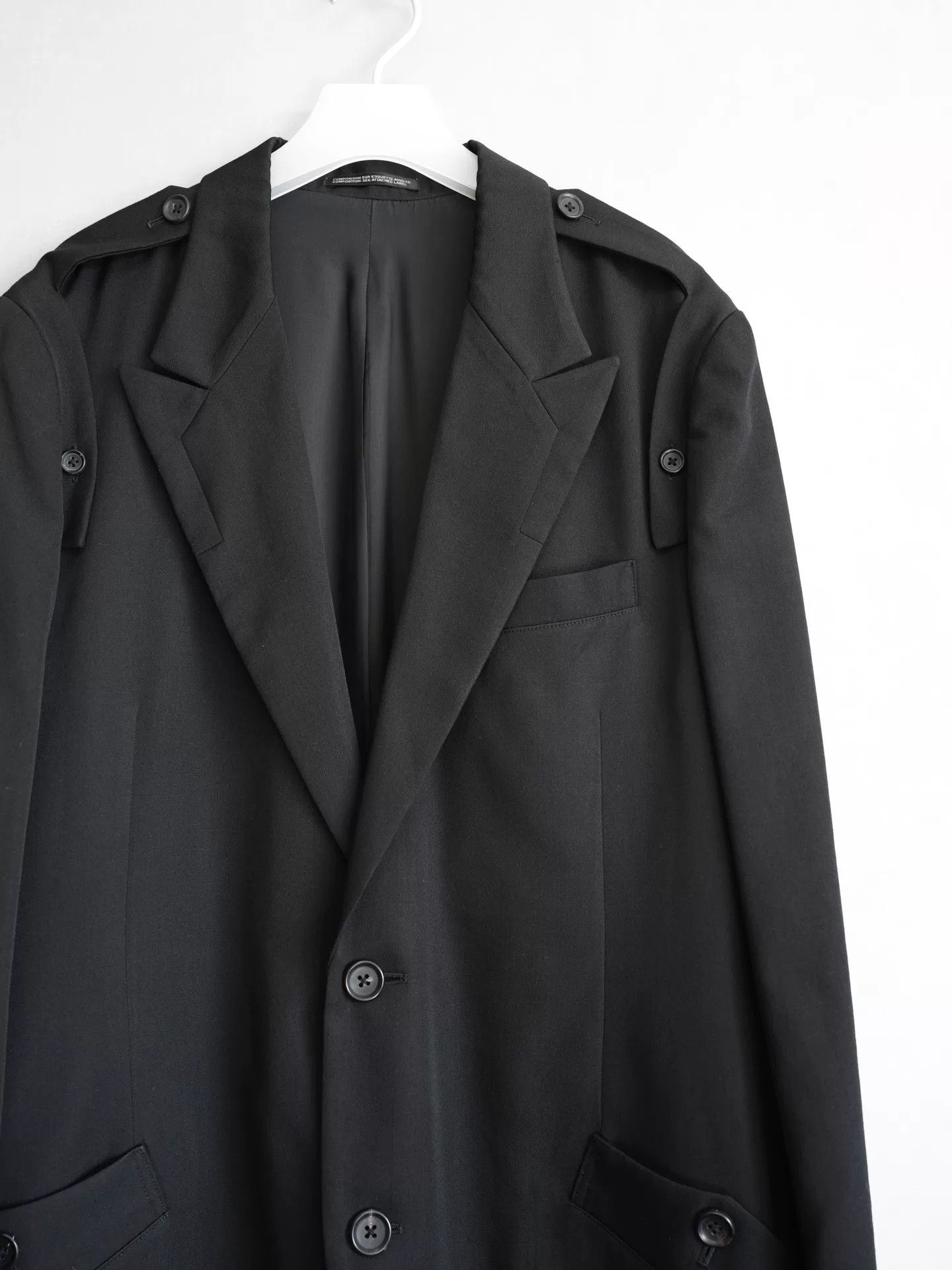 Yohji Yamamoto yohji yamamoto shoulder epaulet tailcoat Size US M / EU 48-50 / 2 - 3 Thumbnail