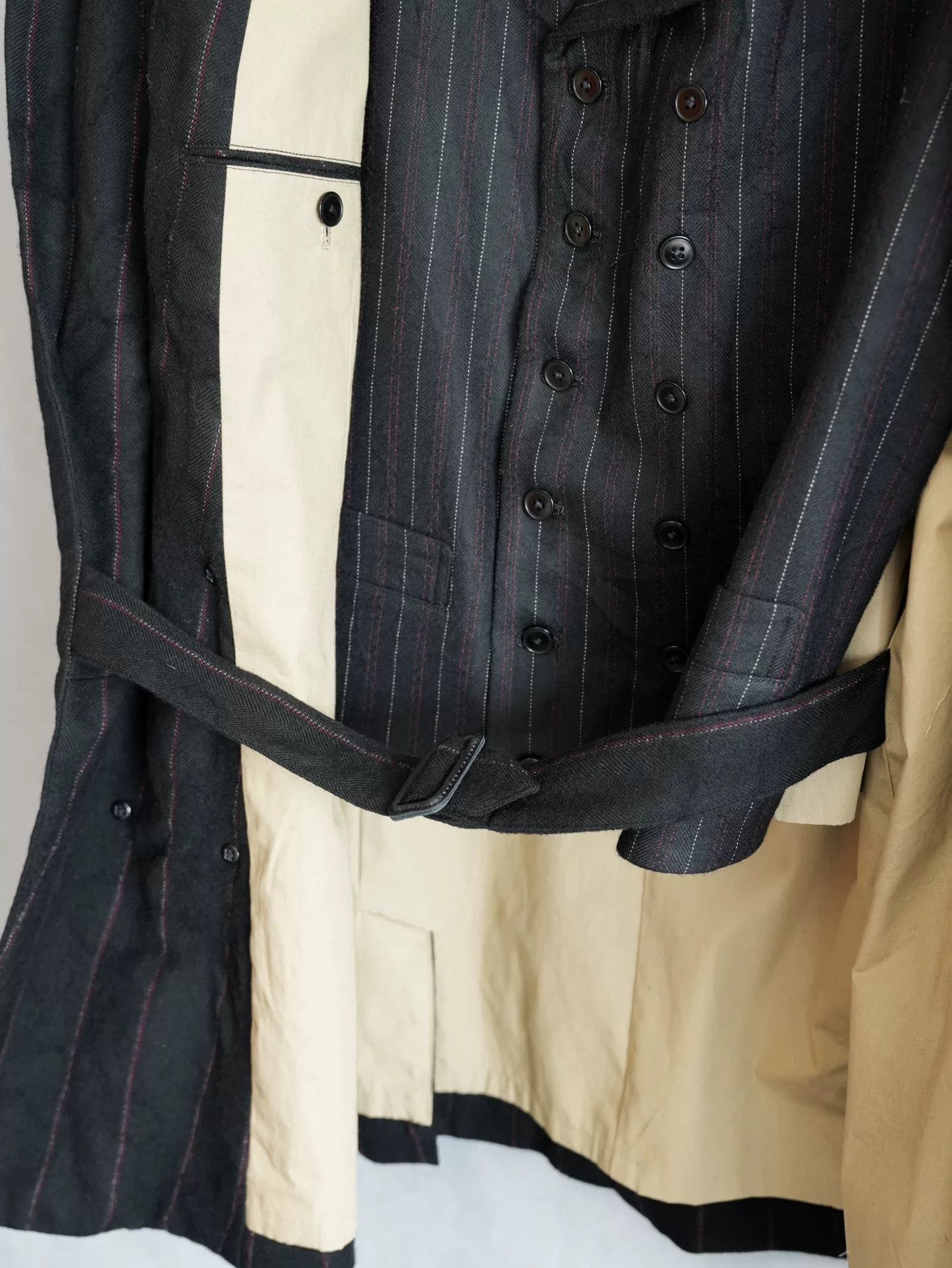 Yohji Yamamoto yohji yamamoto double-breasted stripe jacket Size US L / EU 52-54 / 3 - 6 Thumbnail