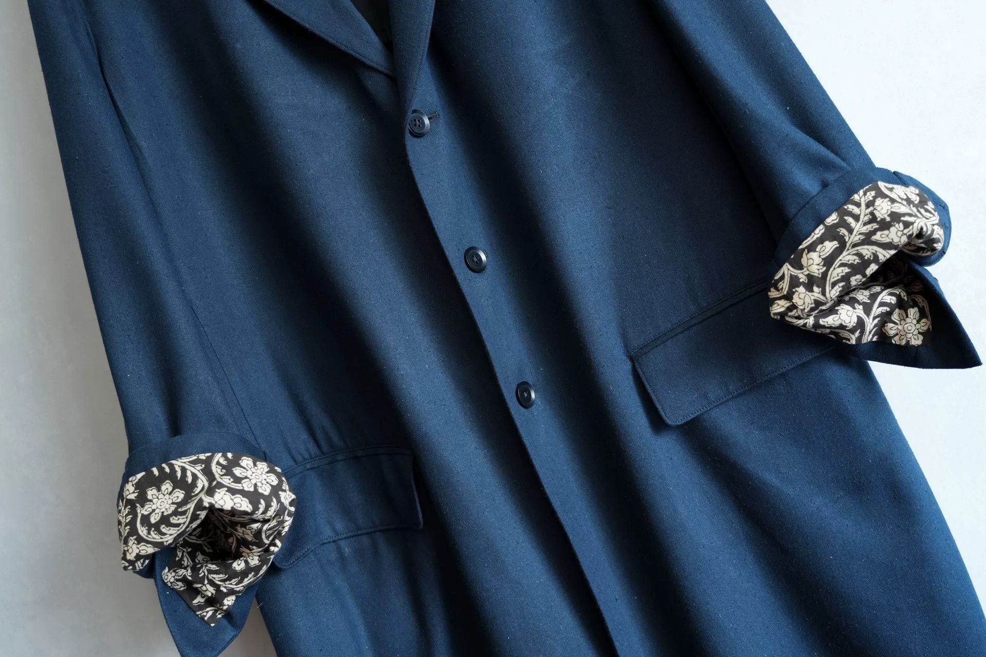 Yohji Yamamoto Yohji Yamamoto Silk Denim Coat Size M / US 6-8 / IT 42-44 - 6 Thumbnail
