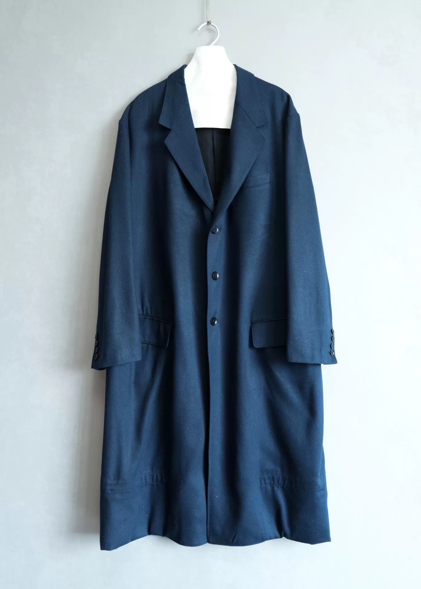 Yohji Yamamoto Yohji Yamamoto Silk Denim Coat Size M / US 6-8 / IT 42-44 - 3 Thumbnail