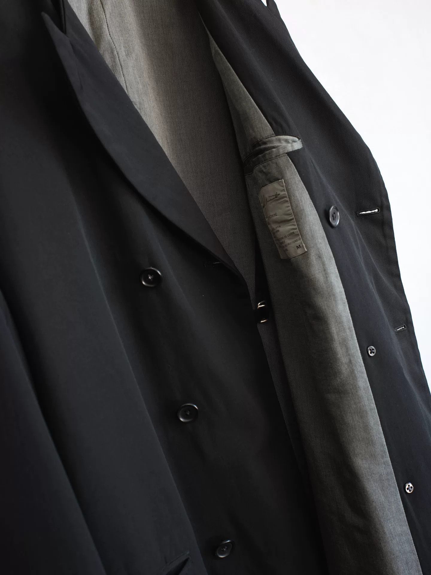 Yohji Yamamoto Yohji Yamamoto Double-Breasted Coat Size US M / EU 48-50 / 2 - 7 Thumbnail