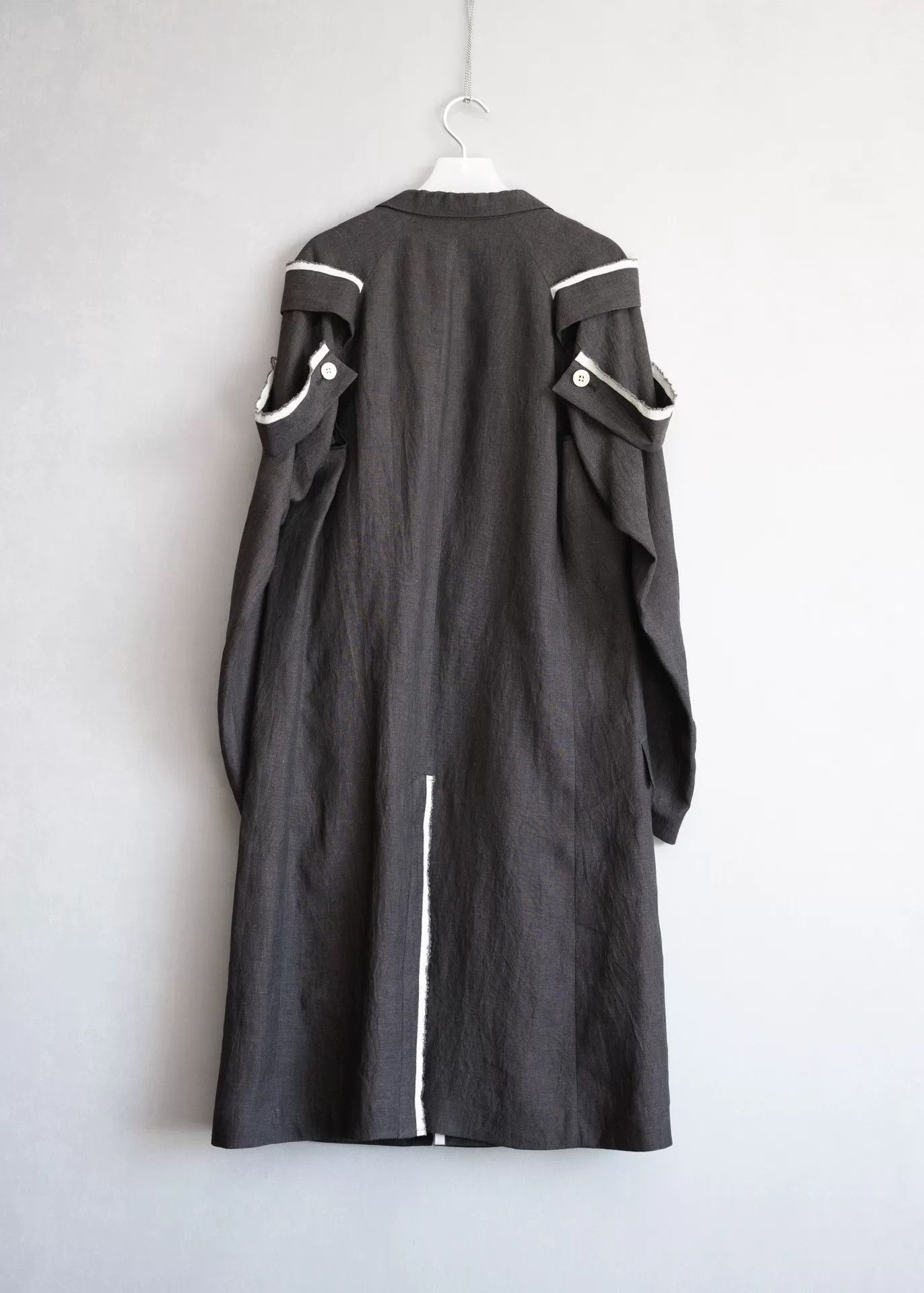 Yohji Yamamoto yohji yamamoto shoulder epaulet linen coat Size US S / EU 44-46 / 1 - 3 Thumbnail