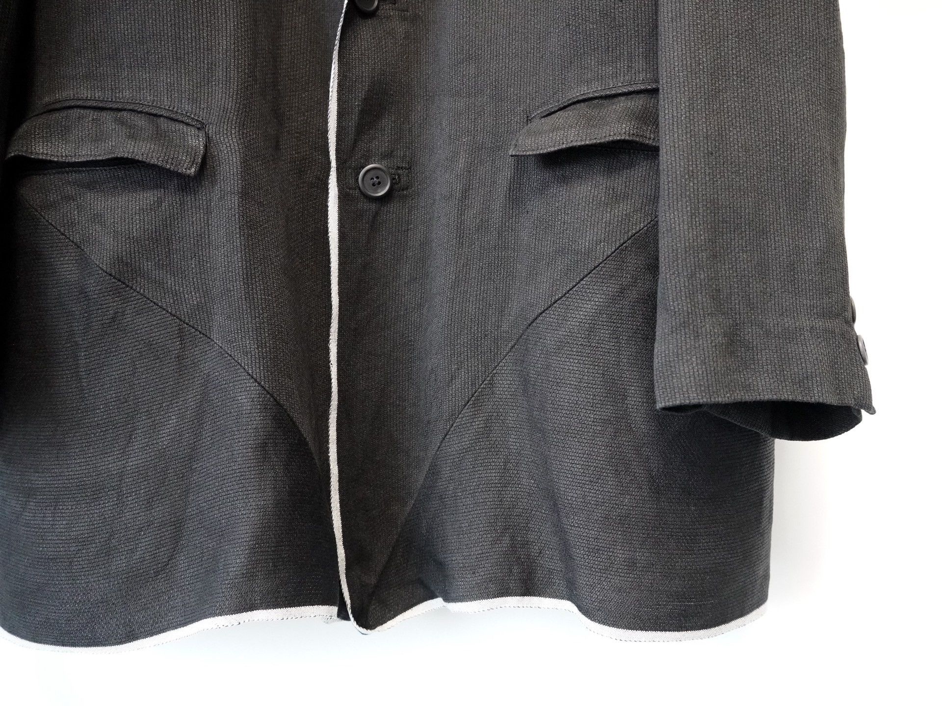 Yohji Yamamoto Yohji Yamamoto 1990SS White Trim Jacket Size US S / EU 44-46 / 1 - 5 Thumbnail