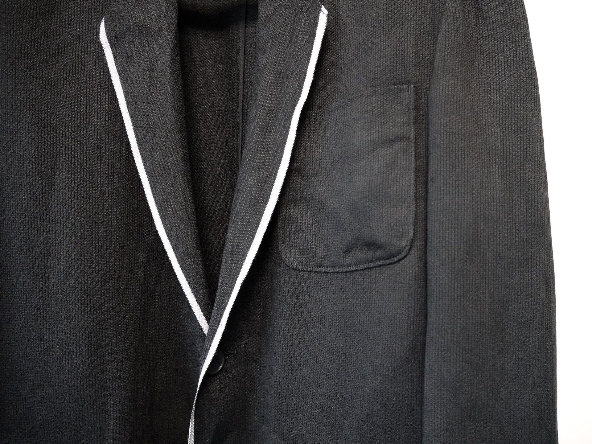 Yohji Yamamoto Yohji Yamamoto 1990SS White Trim Jacket Size US S / EU 44-46 / 1 - 4 Thumbnail
