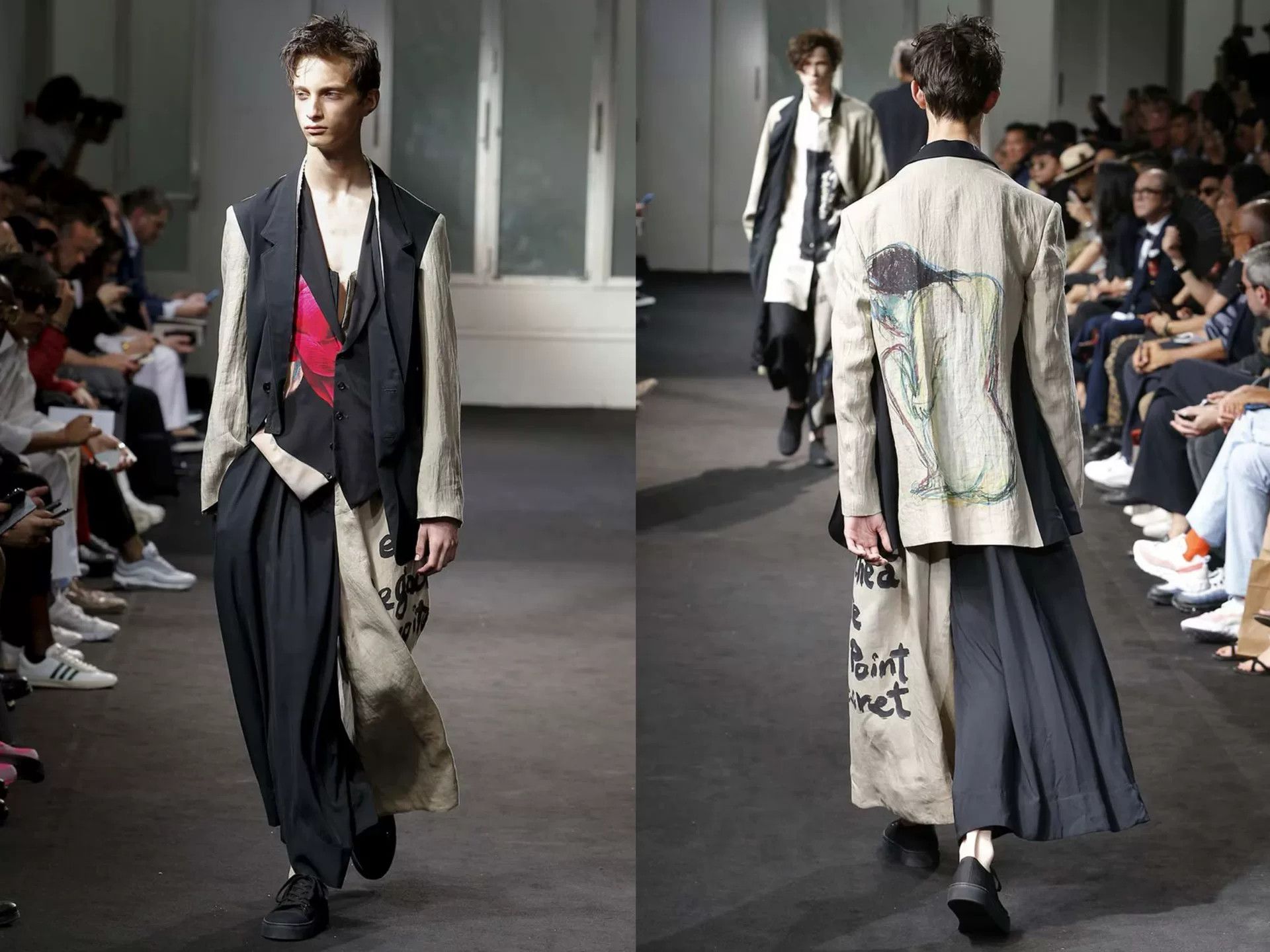 Yohji Yamamoto hand-painted jacket by yohji yamamoto Size US M / EU 48-50 / 2 - 2 Thumbnail