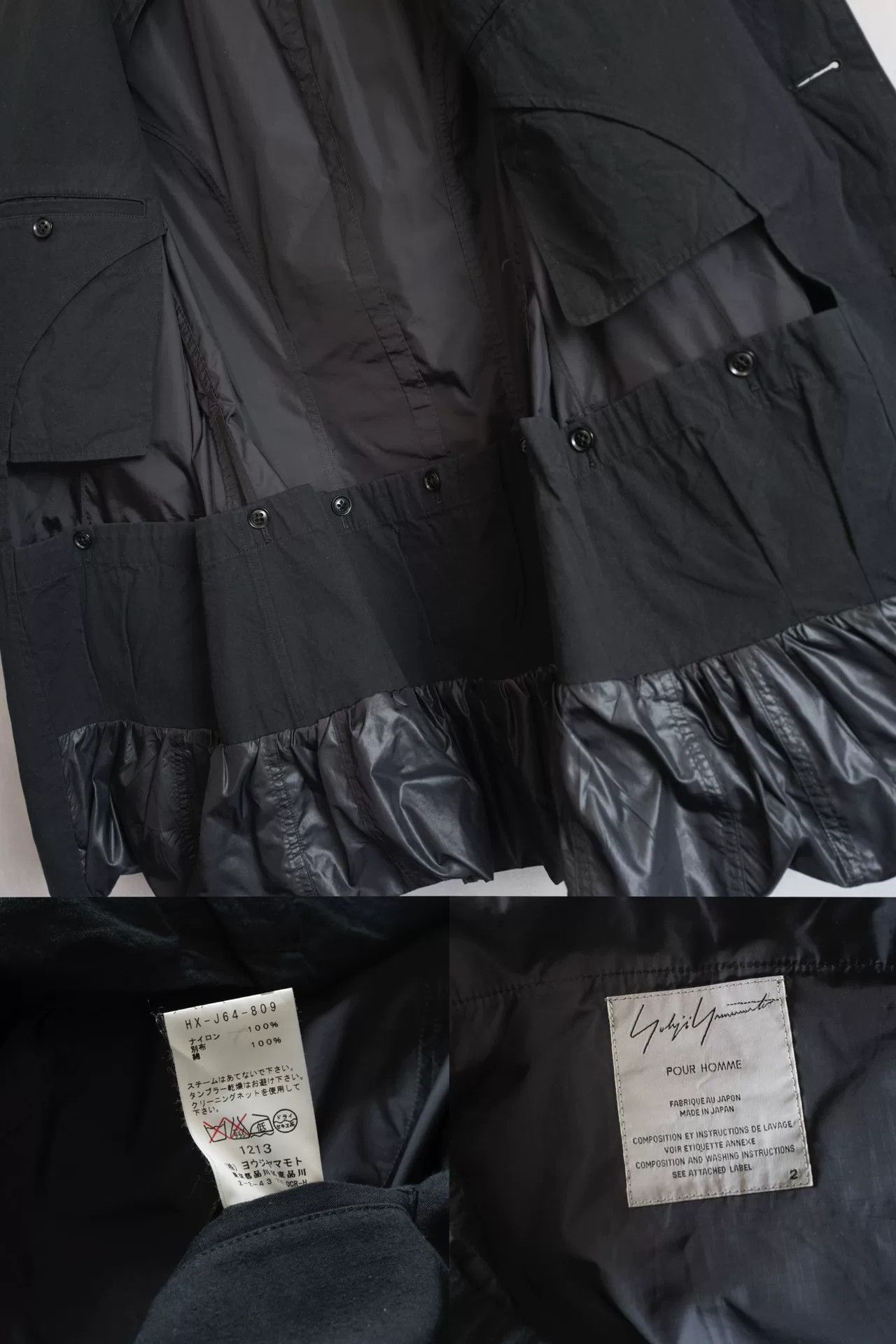 Yohji Yamamoto yohji yamamoto deconstructed nylon outerwear Size US S / EU 44-46 / 1 - 7 Thumbnail