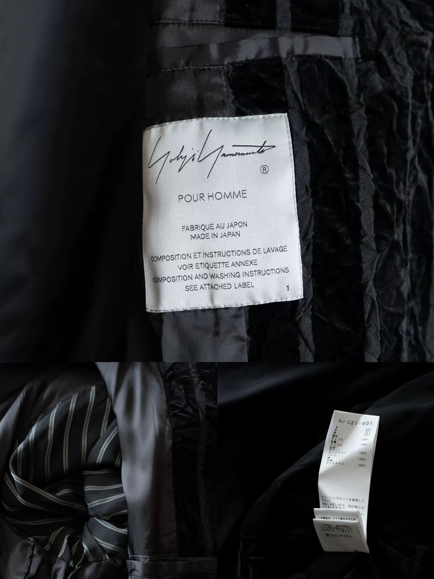 Yohji Yamamoto yohji yamamoto velvet striped coat Size US S / EU 44-46 / 1 - 9 Thumbnail