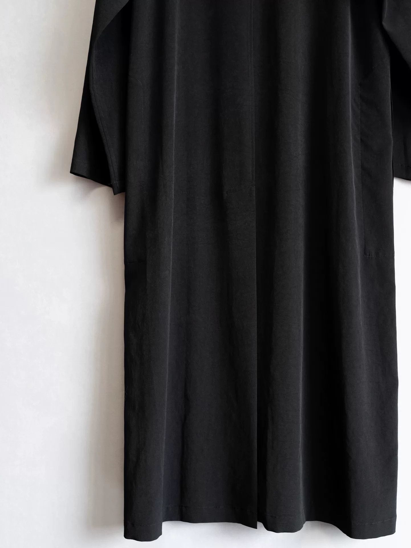 Yohji Yamamoto yohji yamamoto collarless black long robe Size S / US 4 / IT 40 - 5 Thumbnail