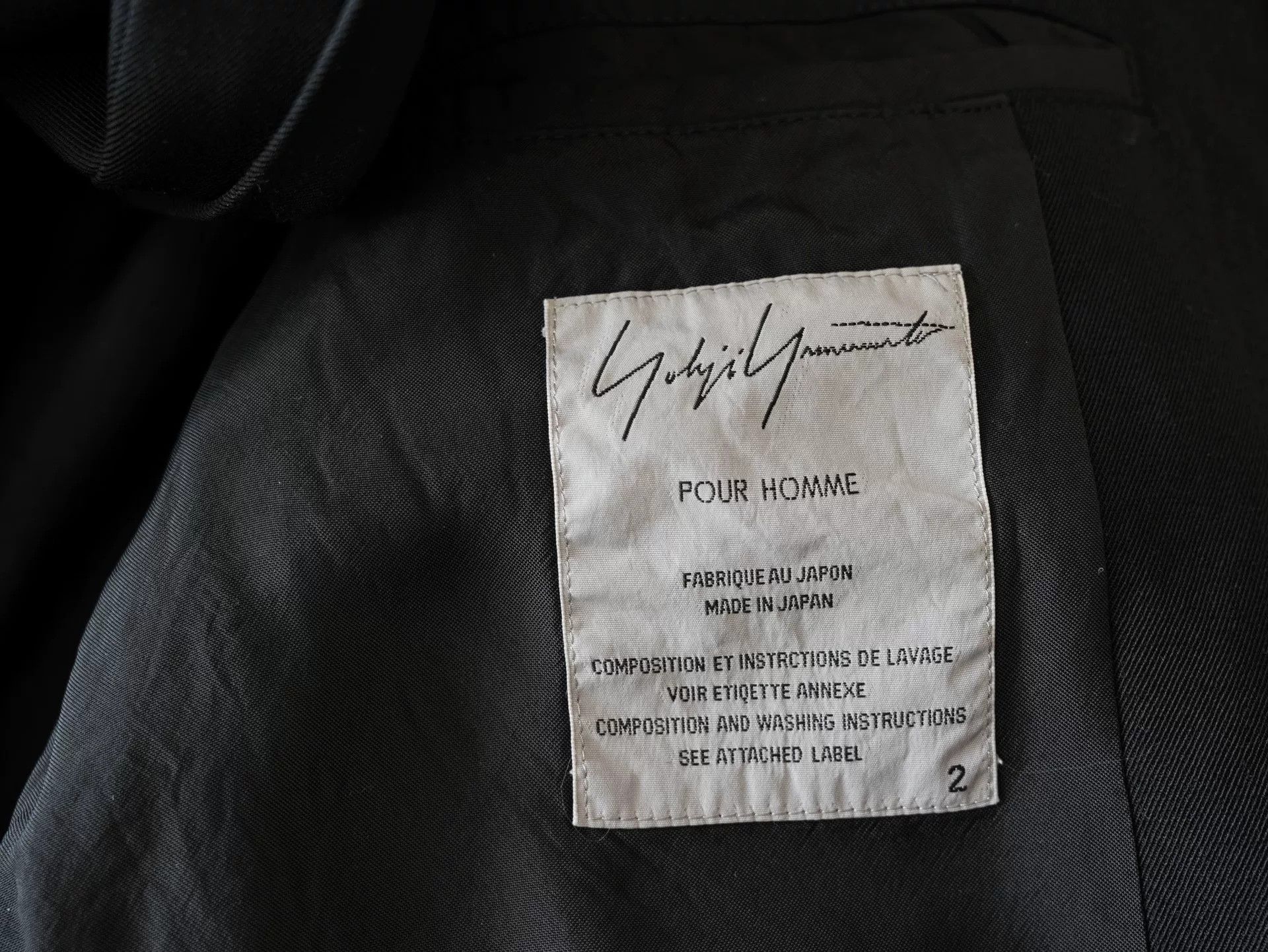 Yohji Yamamoto yohji yamamoto black wool jacket Size US S / EU 44-46 / 1 - 7 Thumbnail