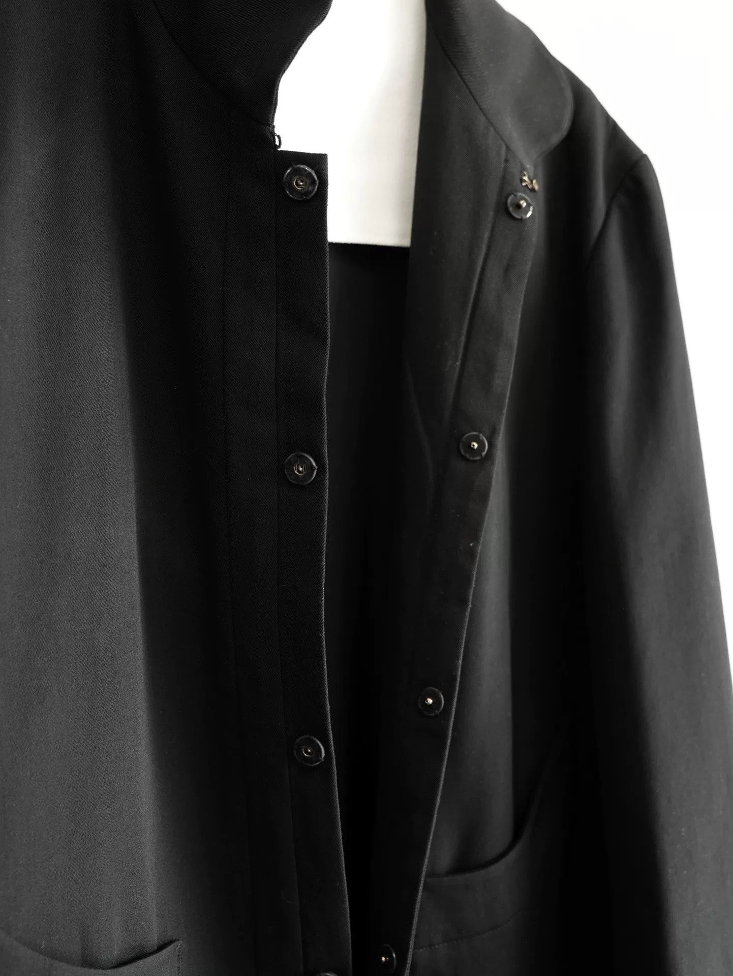 Yohji Yamamoto yohji yamamoto black wool jacket Size US S / EU 44-46 / 1 - 6 Thumbnail