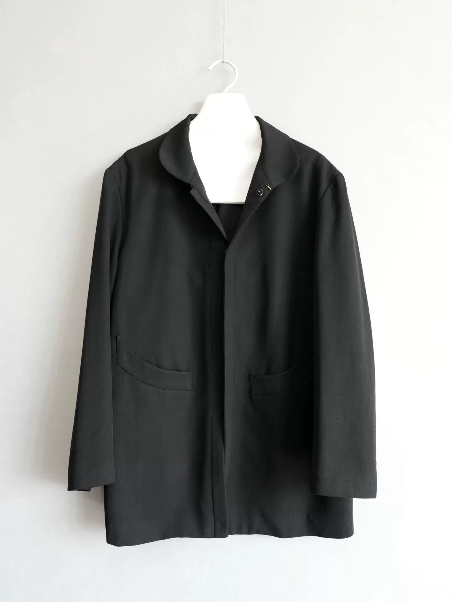 Yohji Yamamoto yohji yamamoto black wool jacket Size US S / EU 44-46 / 1 - 2 Thumbnail