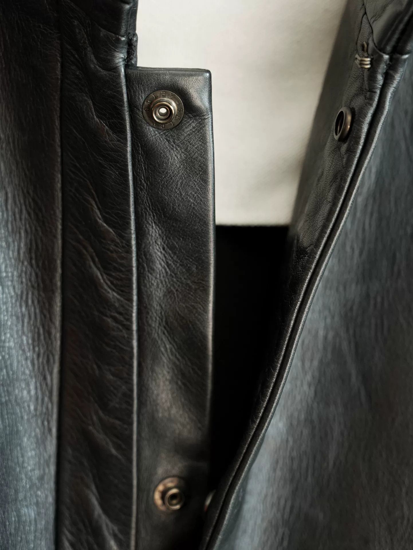 Yohji Yamamoto Yohji Yamamoto High-End Black Leather Jacket Size US M / EU 48-50 / 2 - 9 Thumbnail