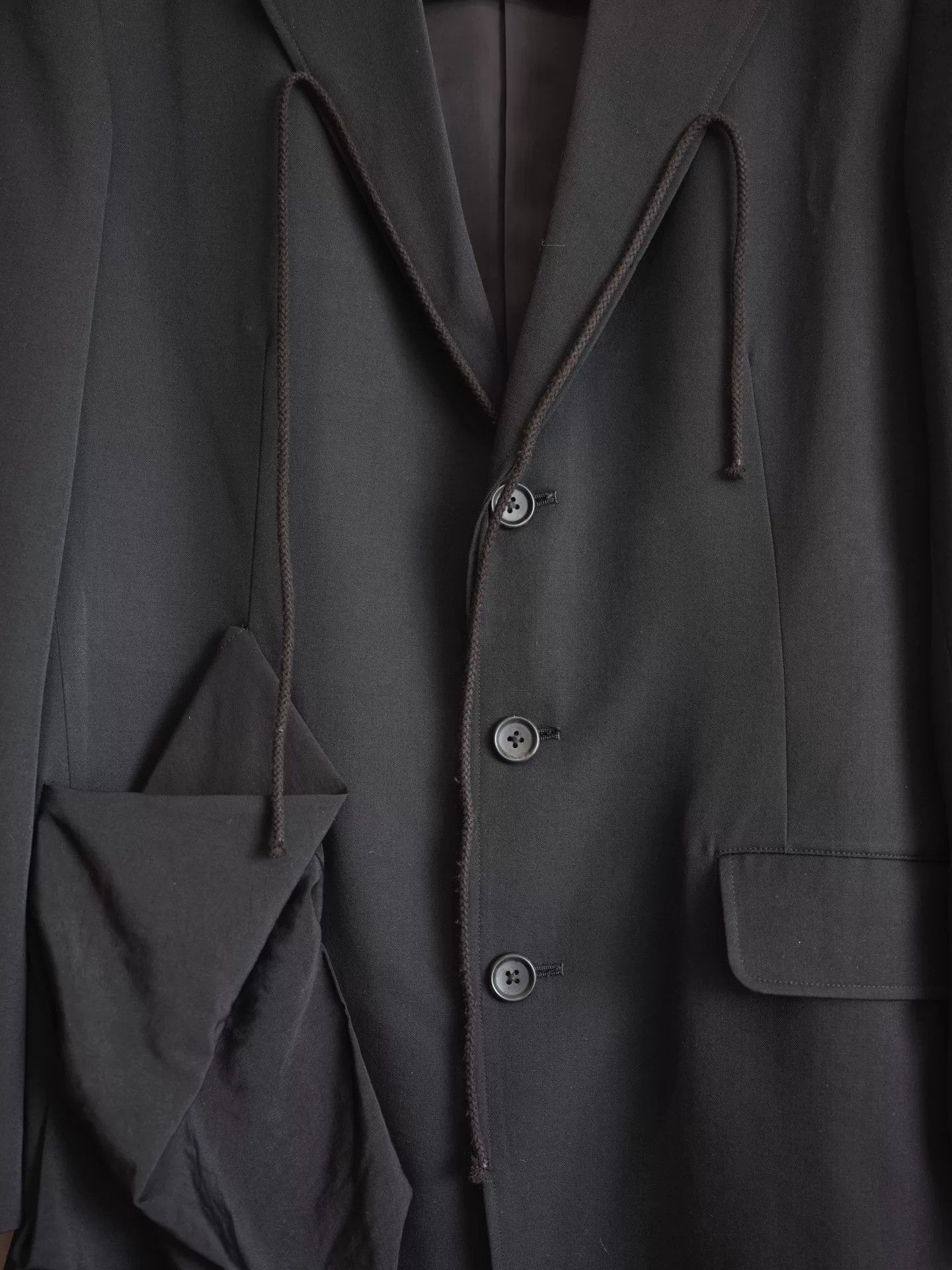 Yohji Yamamoto Yohji Yamamoto Octopus Rope Detail Coat Size US S / EU 44-46 / 1 - 7 Thumbnail