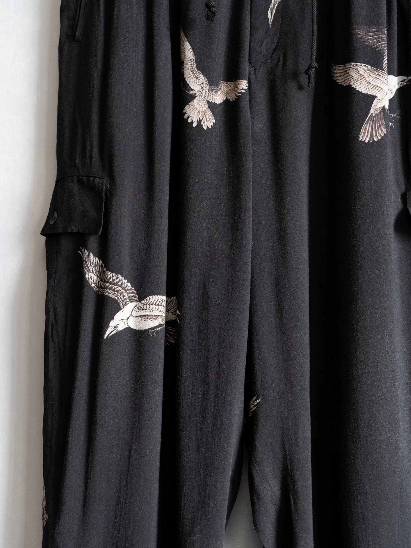 Yohji Yamamoto Yohji Yamamoto Black Crow Military Pants Size US 27 - 5 Thumbnail