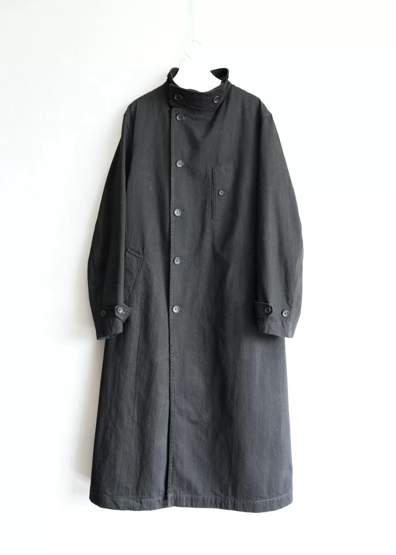 Yohji Yamamoto Yohji Yamamoto Black Long Coat 23AW Size US M / EU 48-50 / 2 - 2 Thumbnail