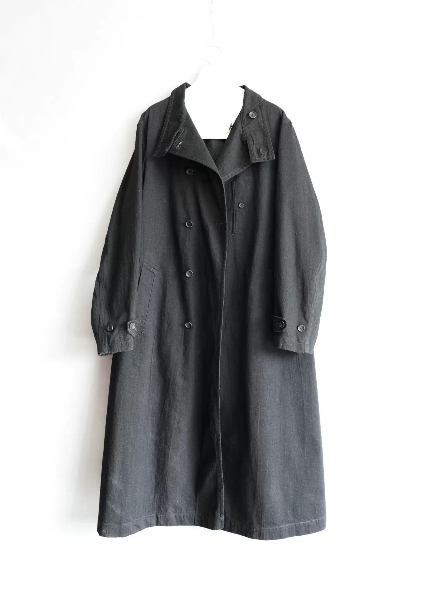 Yohji Yamamoto Yohji Yamamoto Black Long Coat 23AW Size US M / EU 48-50 / 2 - 3 Thumbnail