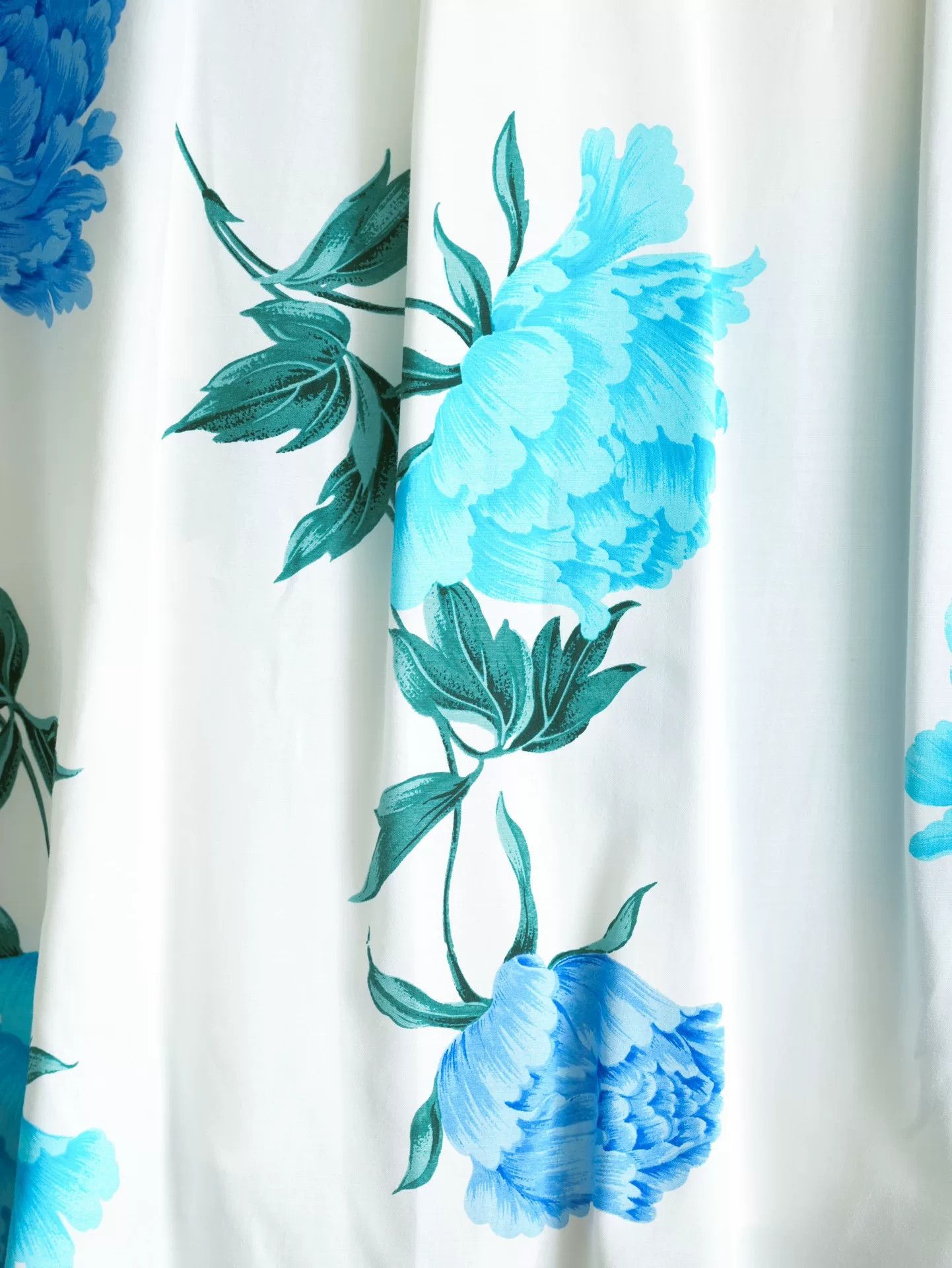 Yohji Yamamoto Blue Peony Floral Shirt by Yohji Yamamoto Size M / US 6-8 / IT 42-44 - 7 Thumbnail