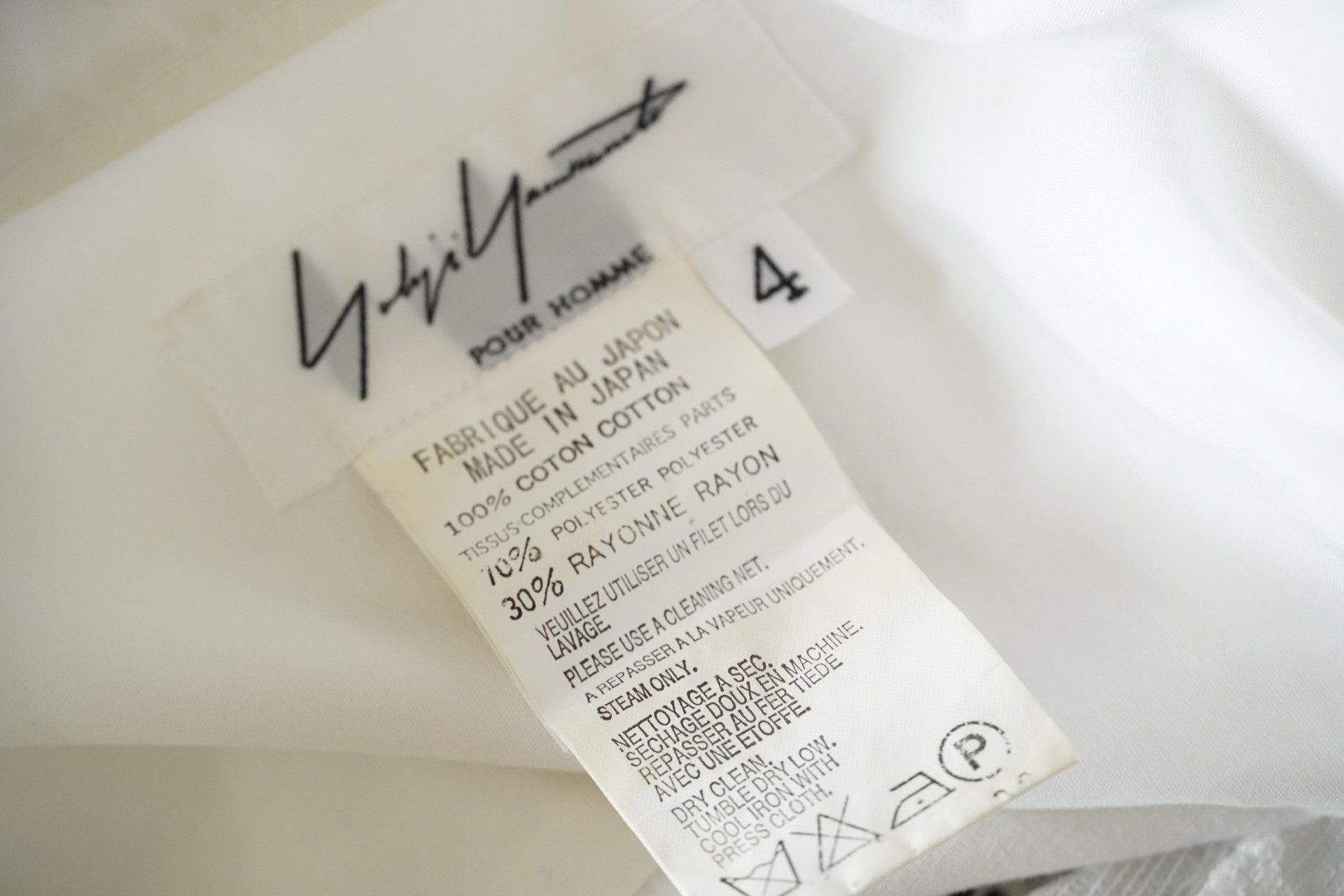 Yohji Yamamoto Yohji Yamamoto White Hollow Shirt Size S / US 4 / IT 40 - 4 Thumbnail