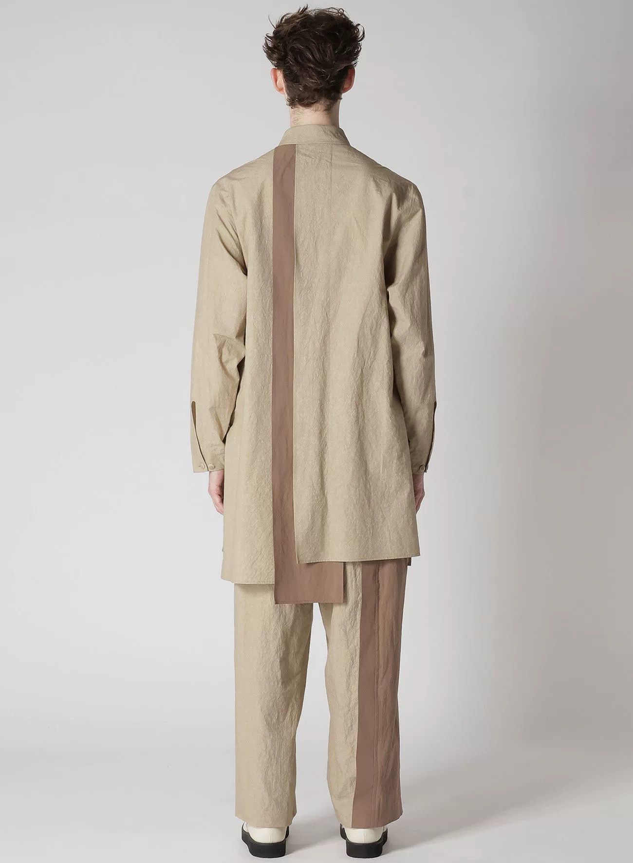 Yohji Yamamoto unique layered cotton-linen shirt by yohji yamamoto Size US M / EU 48-50 / 2 - 3 Thumbnail