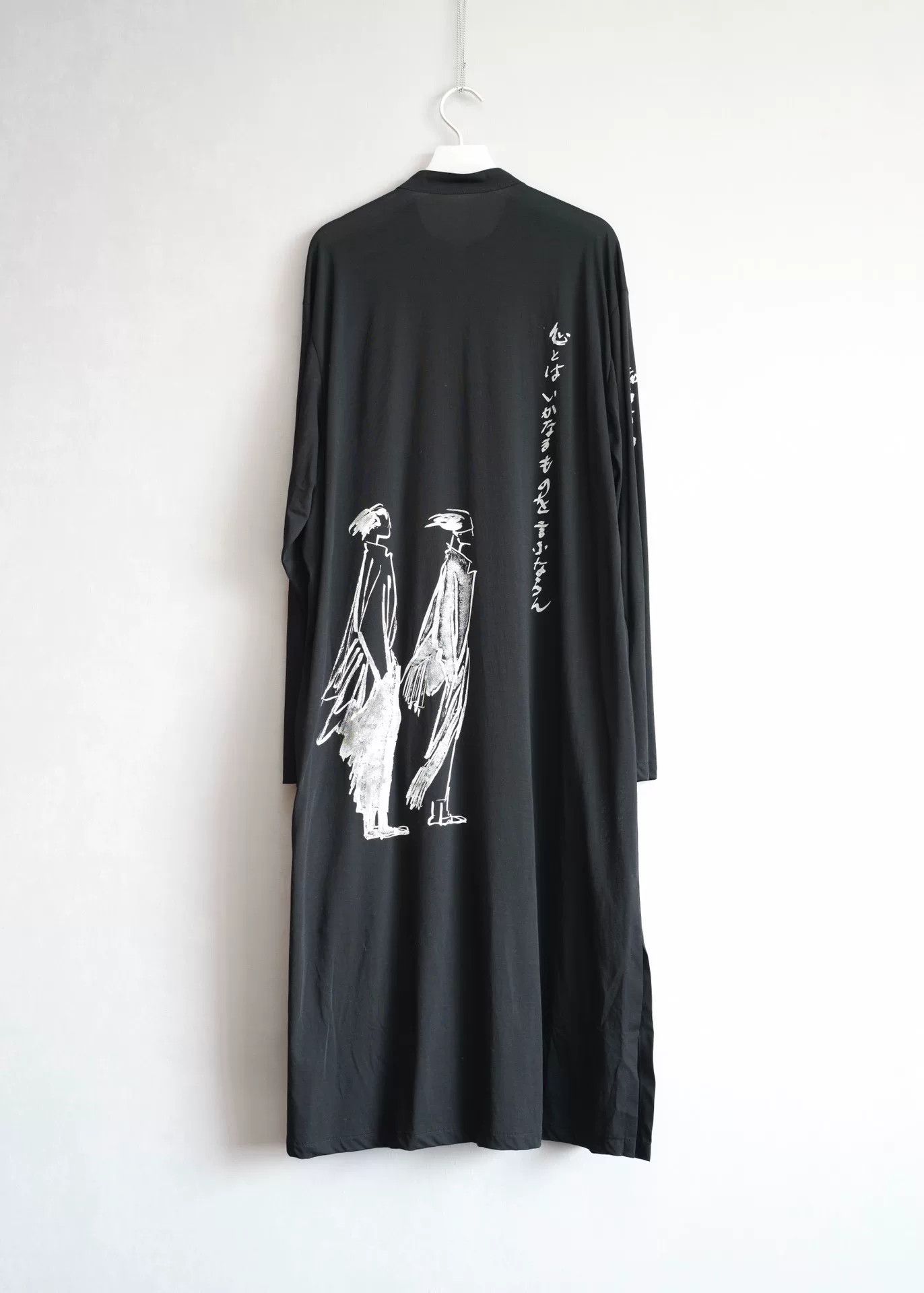 Yohji Yamamoto Yohji Yamamoto Black Long Shirt Dress Size M / US 6-8 / IT 42-44 - 2 Thumbnail