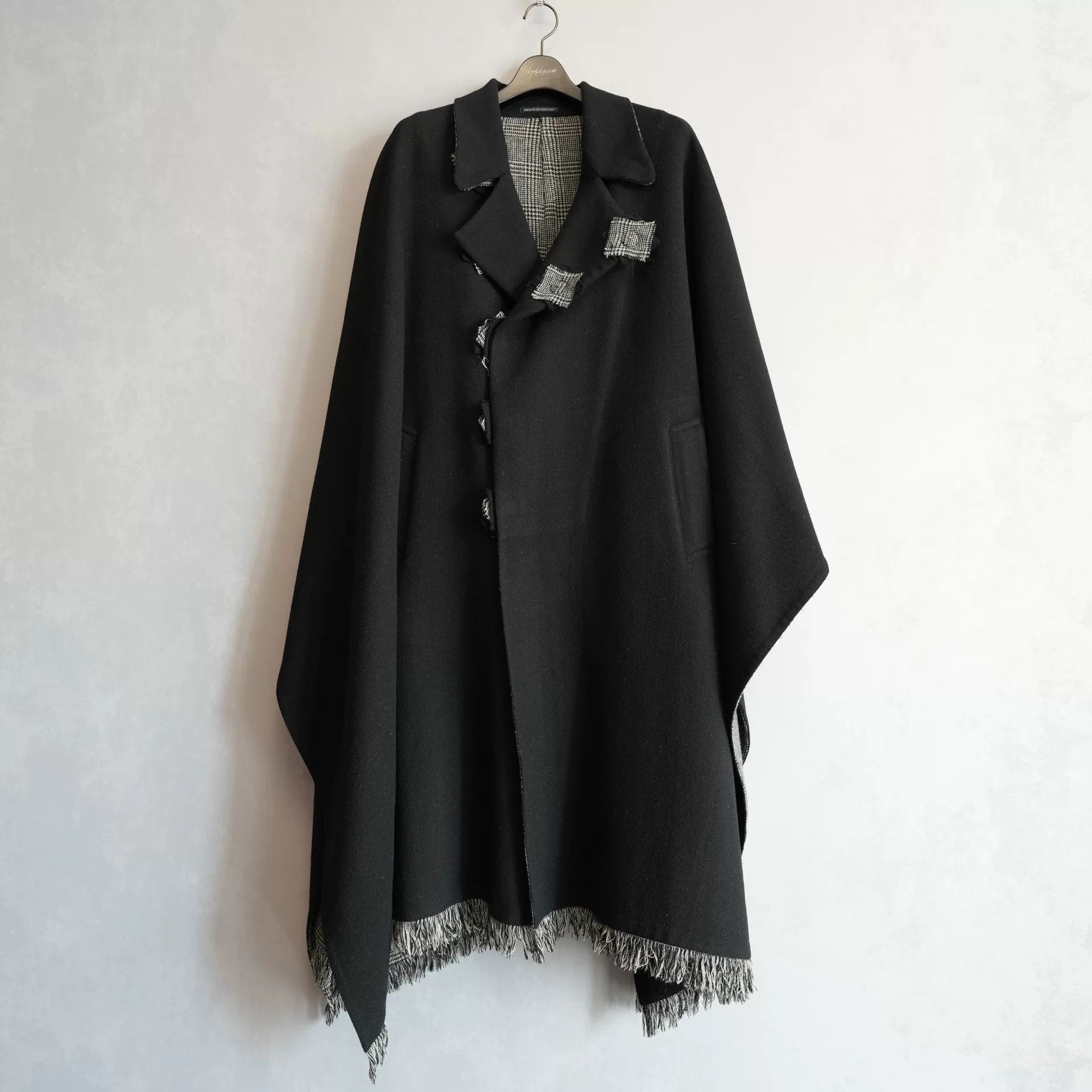 Yohji Yamamoto Yohji Yamamoto Plaid Cape Coat 21AW Size S / US 4 / IT 40 - 3 Thumbnail