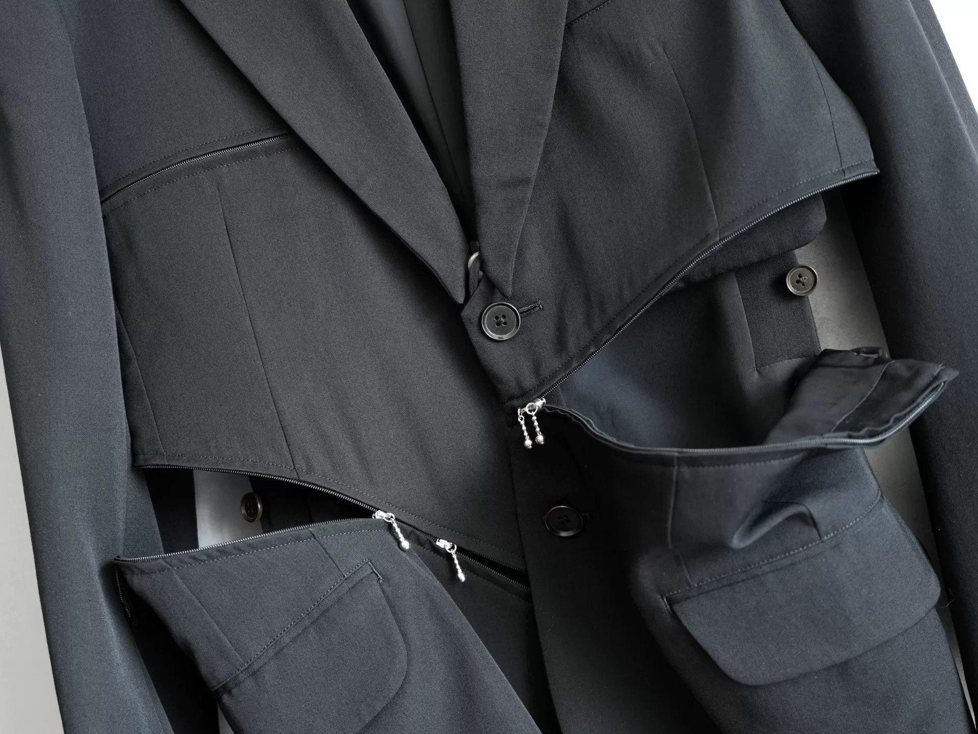 Yohji Yamamoto deconstructed zipper jacket by yohji yamamoto Size US M / EU 48-50 / 2 - 4 Thumbnail