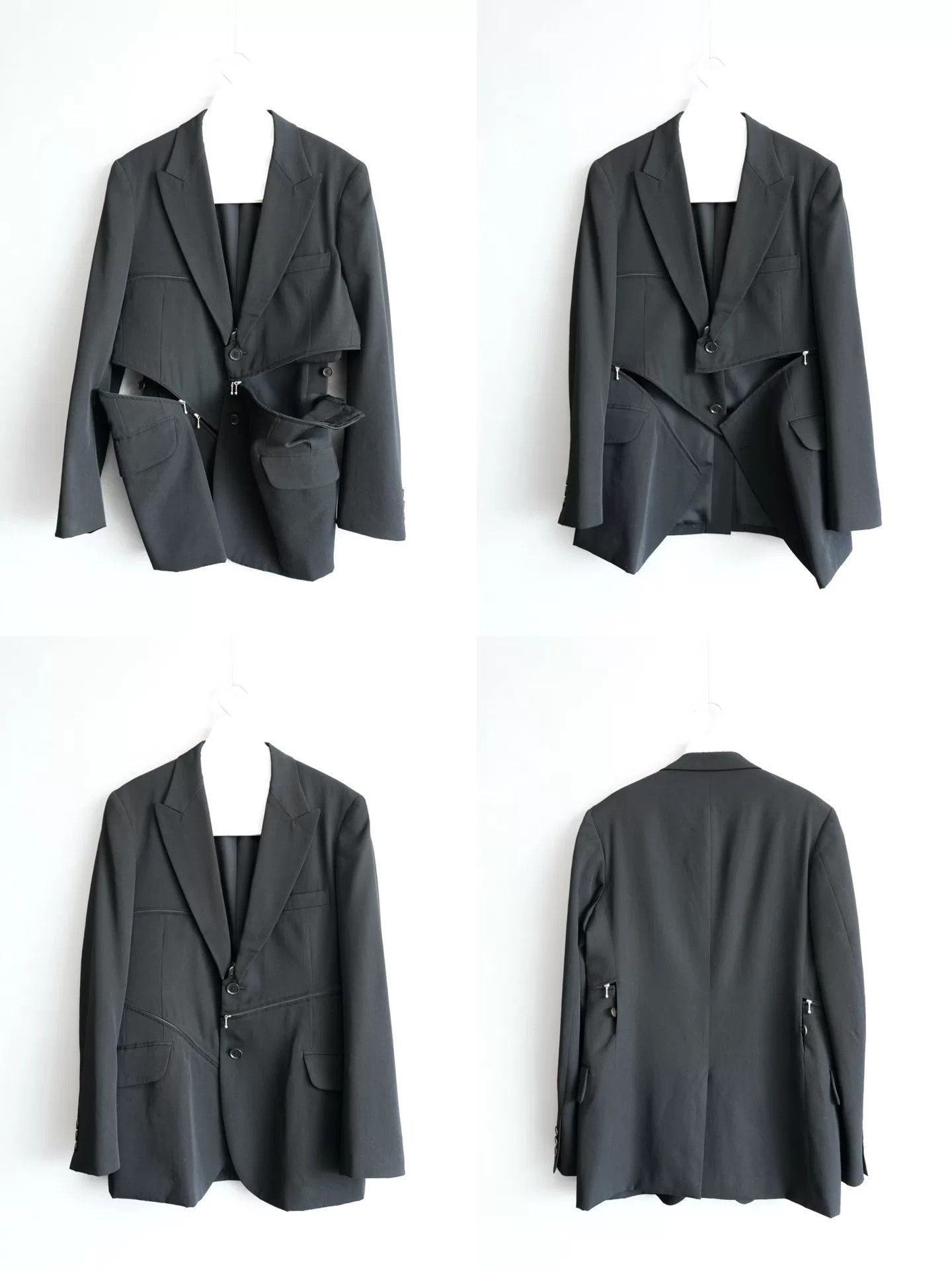 Yohji Yamamoto deconstructed zipper jacket by yohji yamamoto Size US M / EU 48-50 / 2 - 2 Thumbnail