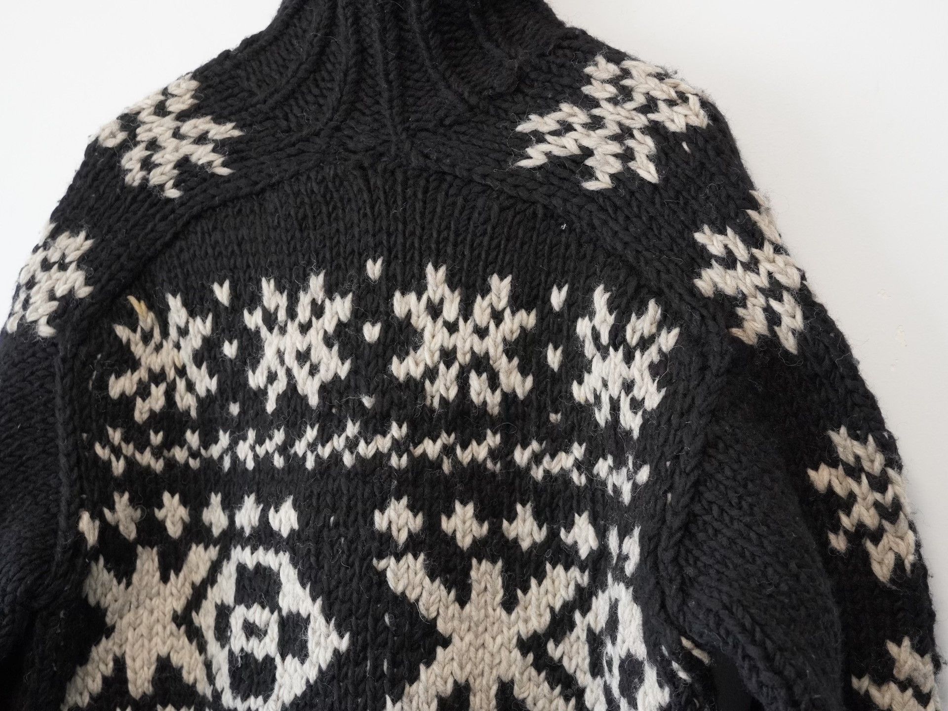 Yohji Yamamoto yohji yamamoto hand-knitted black sweater Size US S / EU 44-46 / 1 - 5 Thumbnail