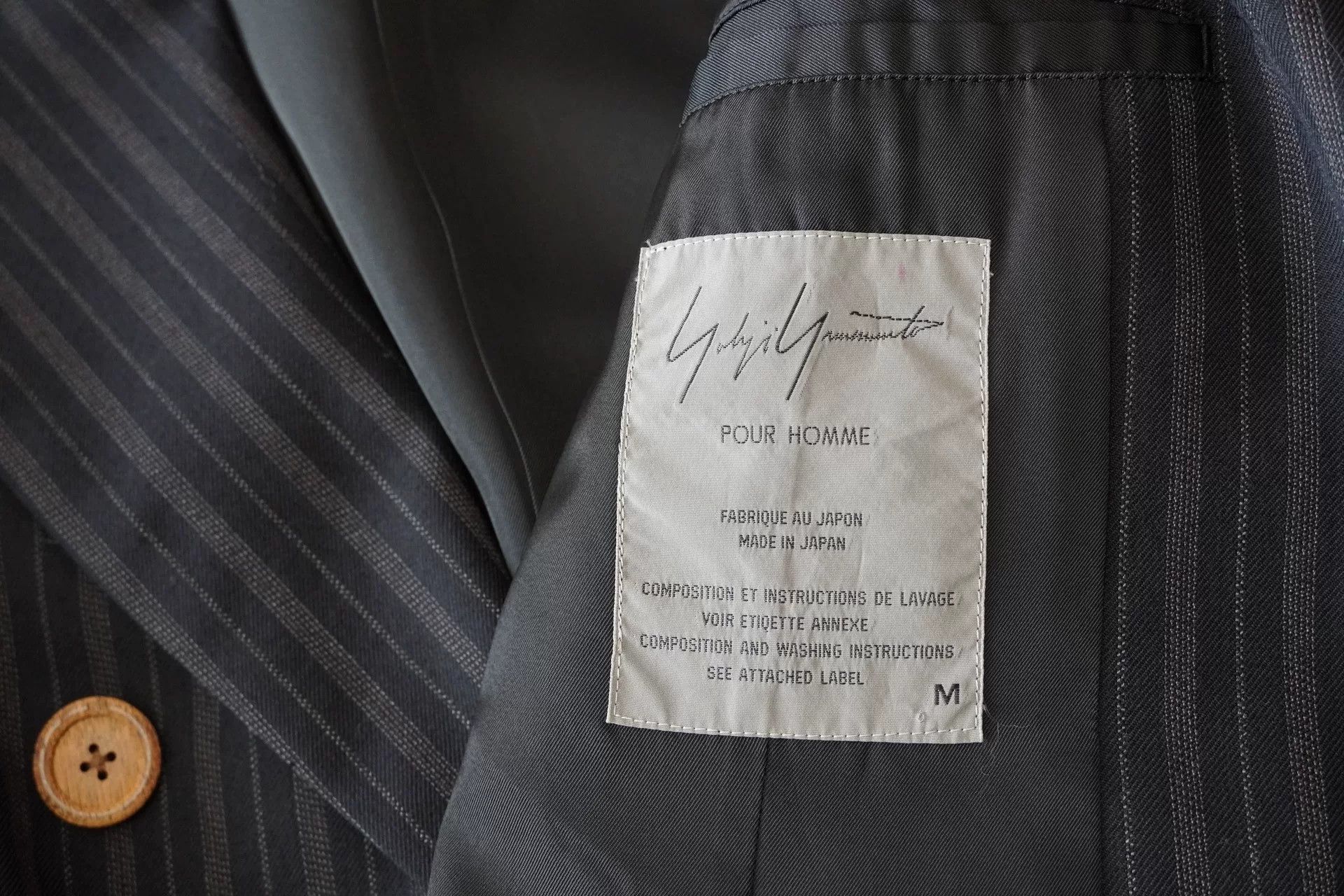 Yohji Yamamoto yohji yamamoto double-breasted pinstripe jacket Size US M / EU 48-50 / 2 - 5 Thumbnail