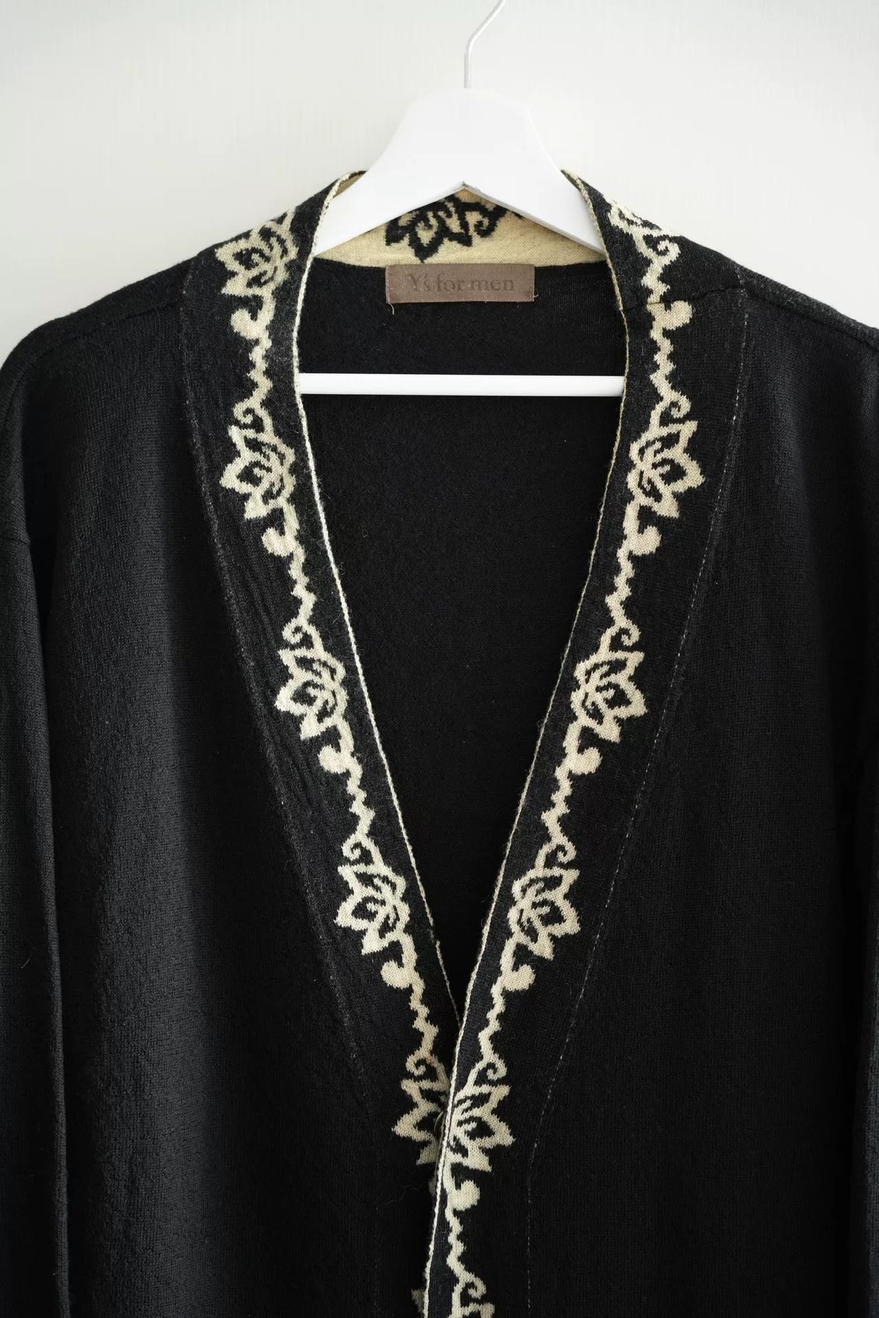Yohji Yamamoto Yohji Yamamoto Black Wool Cardigan Size US M / EU 48-50 / 2 - 3 Thumbnail