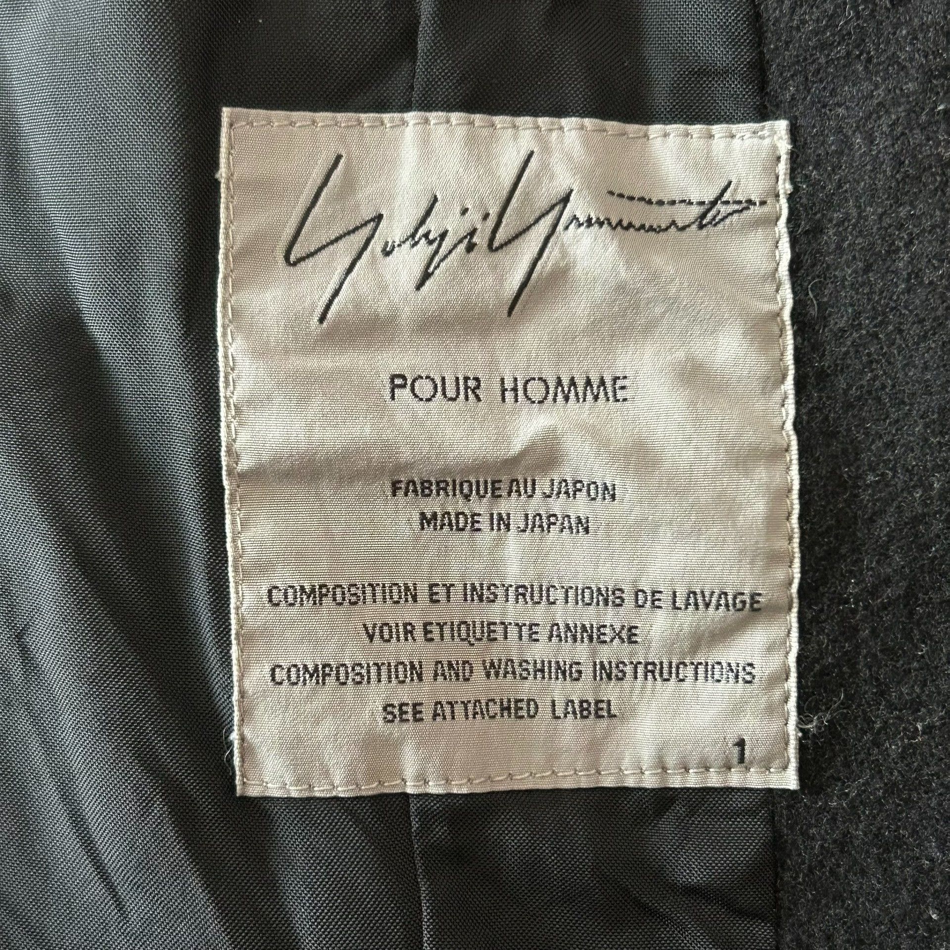 Yohji Yamamoto Yohji Yamamoto Zip Collar Blazer Jacket Size US XS / EU 42 / 0 - 5 Thumbnail
