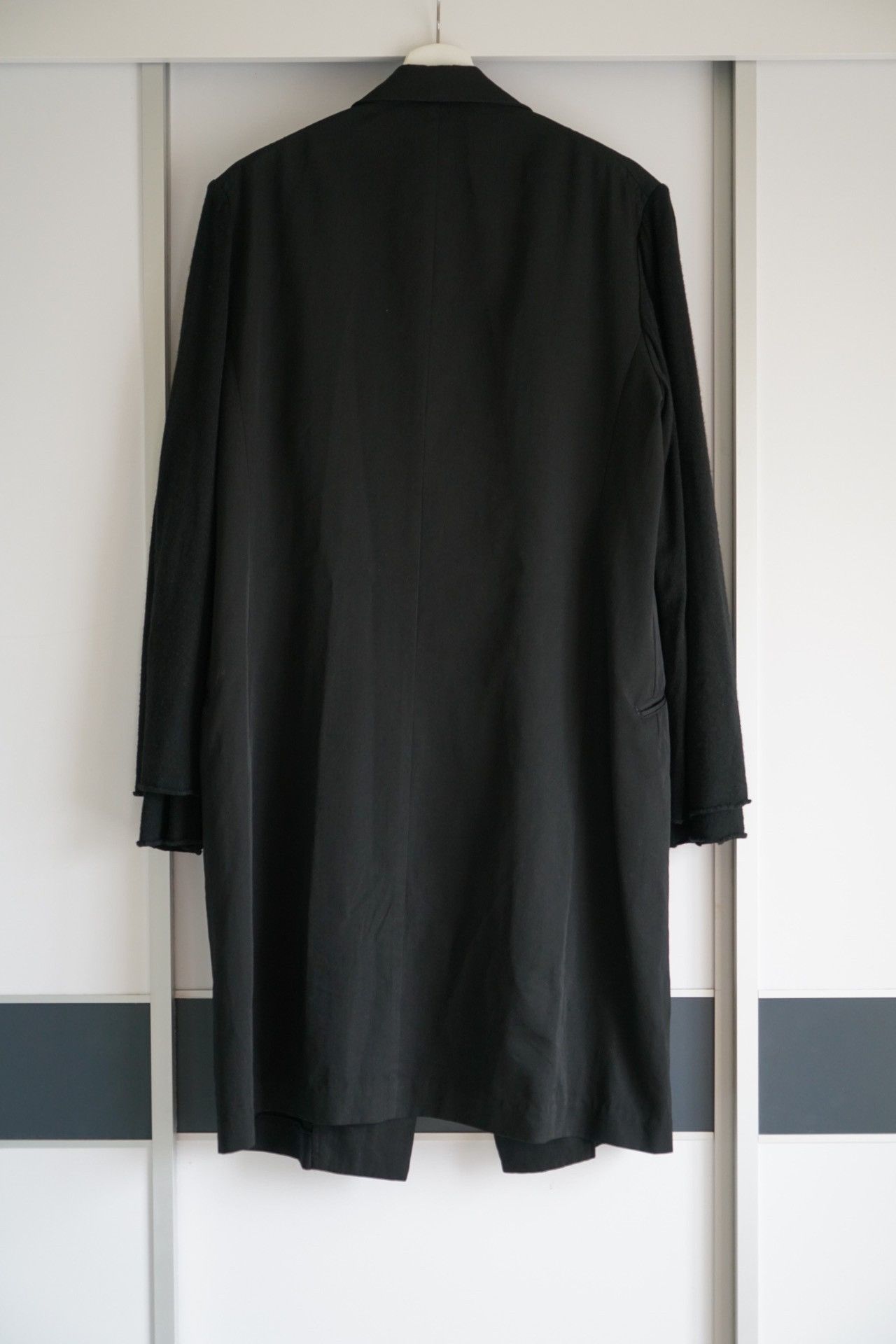 Yohji Yamamoto black wool oversized coat with unique sleeves Size S / US 4 / IT 40 - 3 Thumbnail
