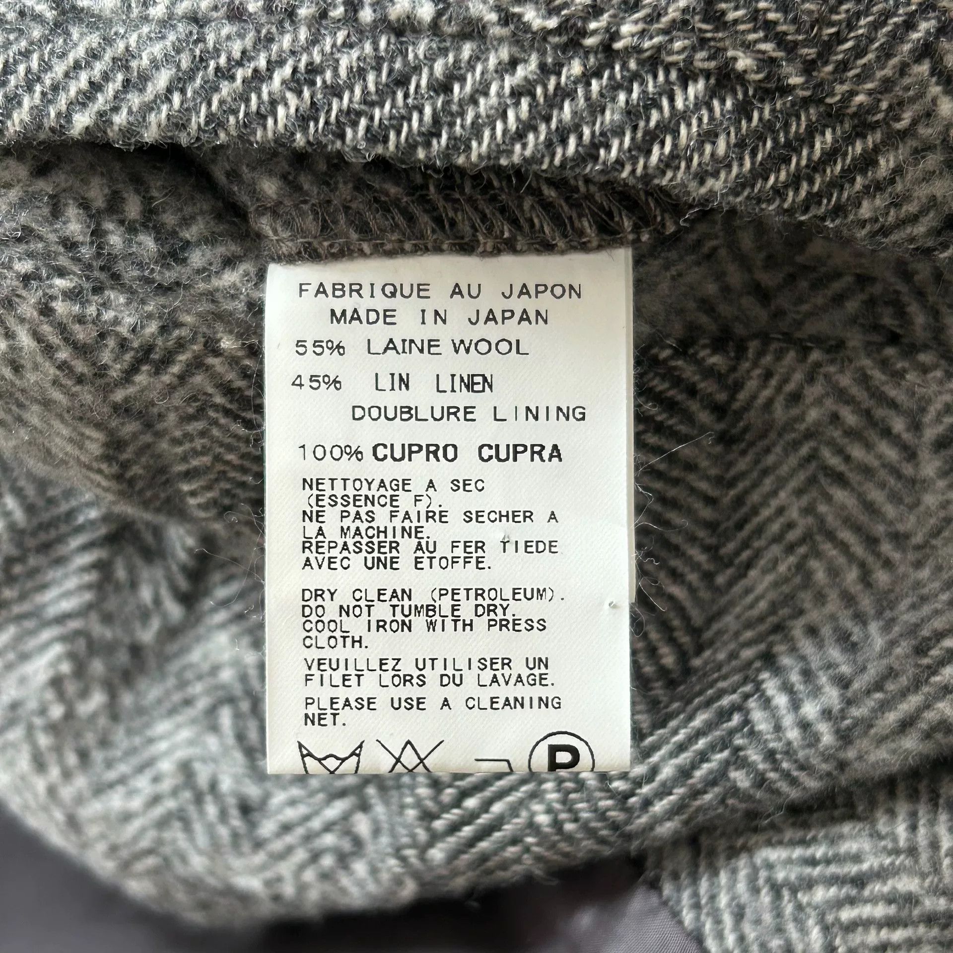 Yohji Yamamoto Yohji Yamamoto Fishbone Pattern Suit Jacket Size US S / EU 44-46 / 1 - 8 Thumbnail