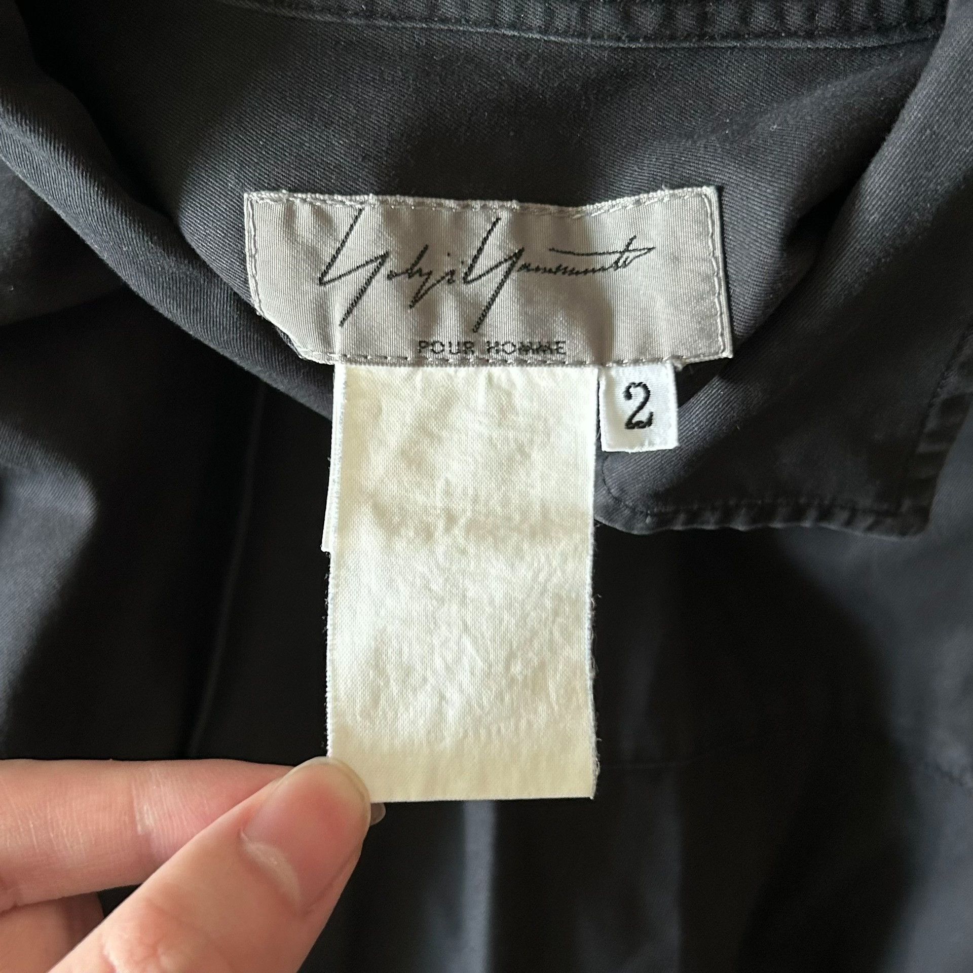 Yohji Yamamoto Yohji Yamamoto Black Long Sleeve Shirt Size US M / EU 48-50 / 2 - 6 Thumbnail
