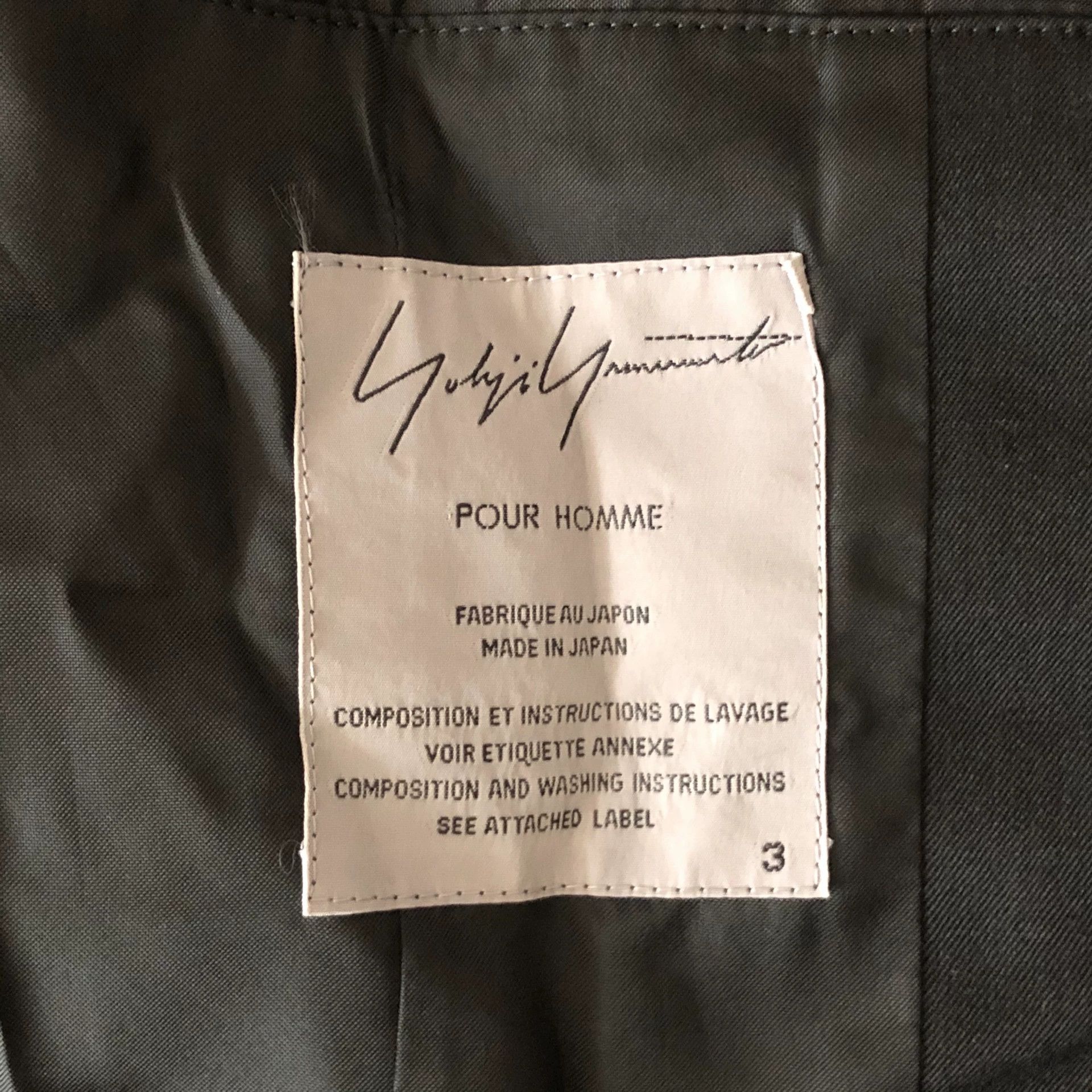 Yohji Yamamoto Yohji Yamamoto Double-Breasted Suit Jacket Size US M / EU 48-50 / 2 - 5 Thumbnail