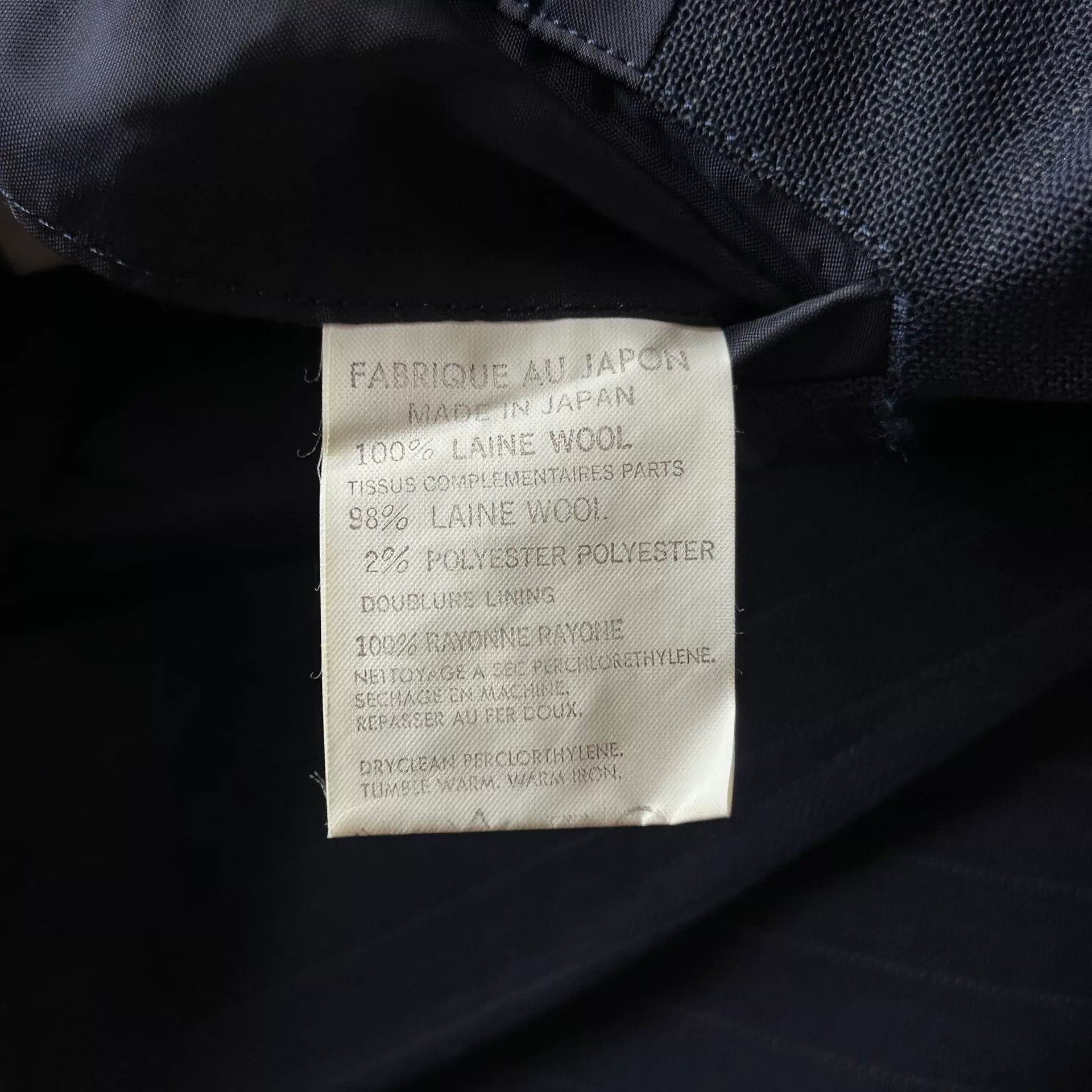 Yohji Yamamoto yohji yamamoto striped wool suit jacket Size US M / EU 48-50 / 2 - 7 Thumbnail