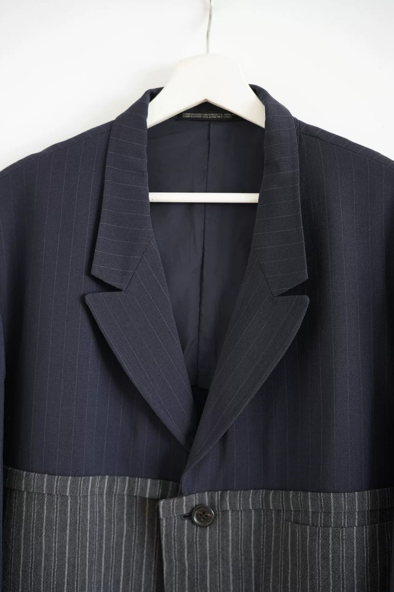 Yohji Yamamoto yohji yamamoto striped wool suit jacket Size US M / EU 48-50 / 2 - 3 Thumbnail