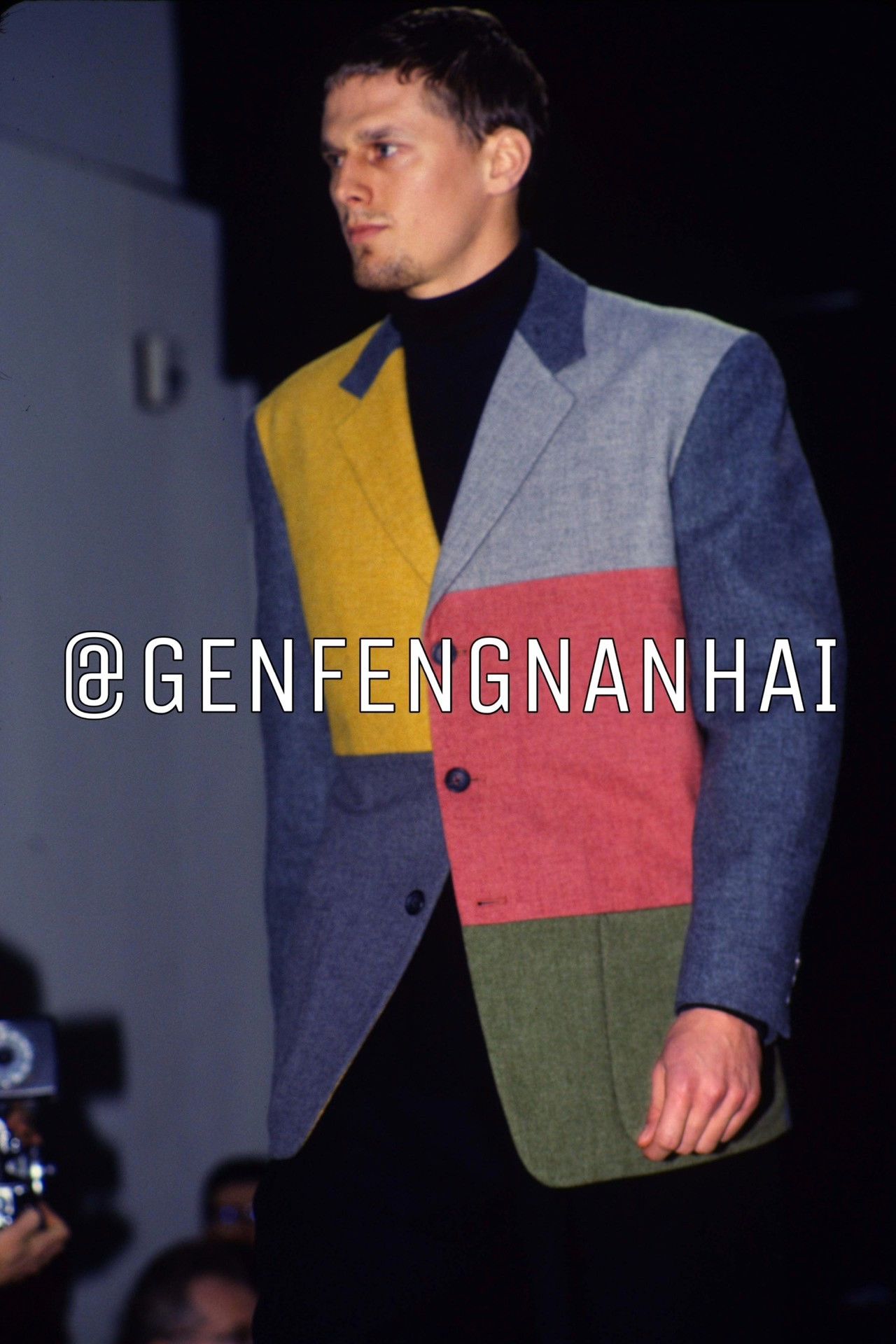 Yohji Yamamoto Yohji Yamamoto Patchwork Blazer Size US S / EU 44-46 / 1 - 5 Thumbnail