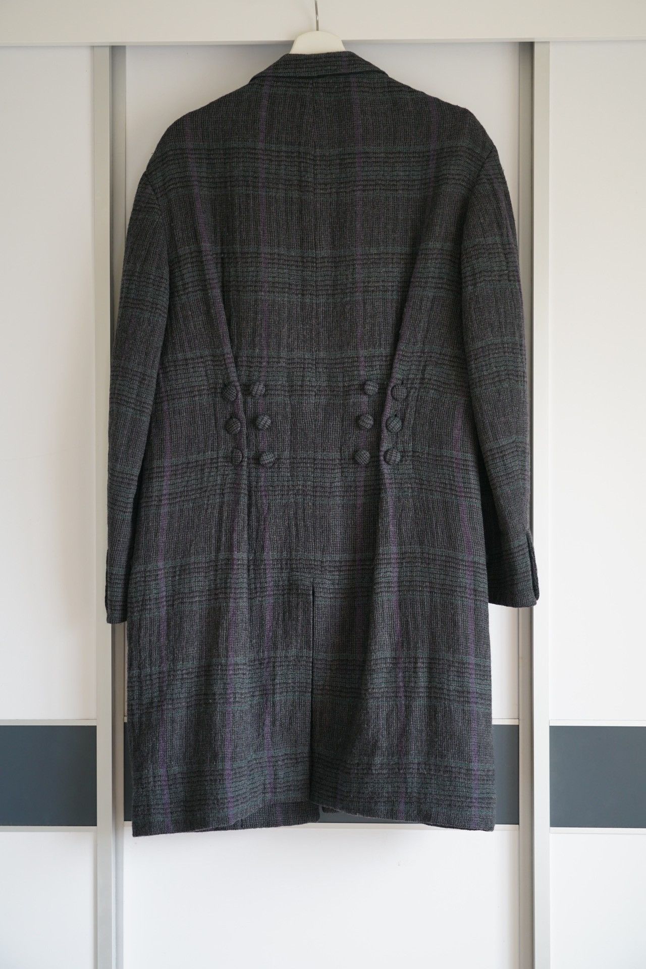 Yohji Yamamoto yohji yamamoto plaid wool coat Size US M / EU 48-50 / 2 - 2 Thumbnail