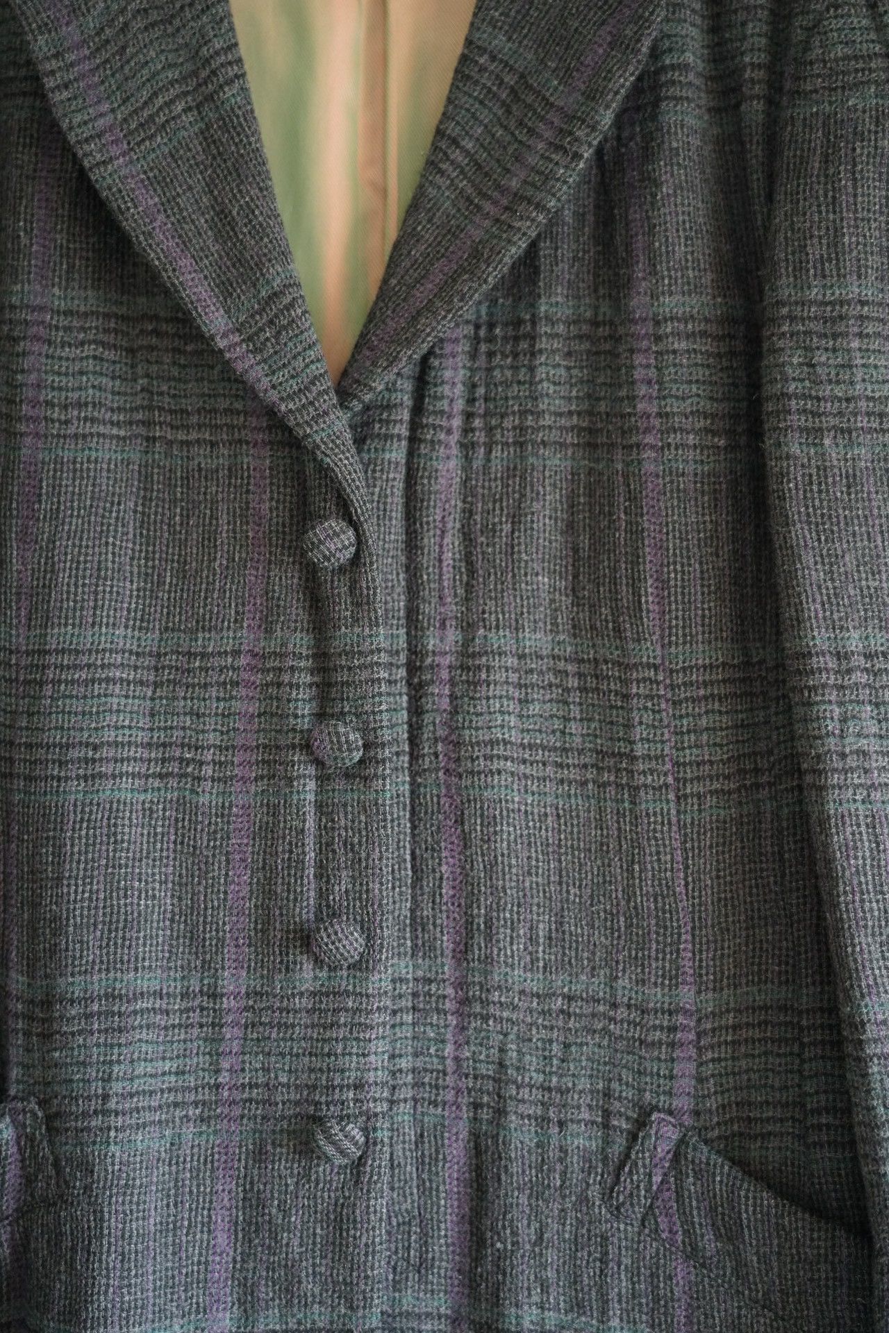 Yohji Yamamoto yohji yamamoto plaid wool coat Size US M / EU 48-50 / 2 - 4 Thumbnail