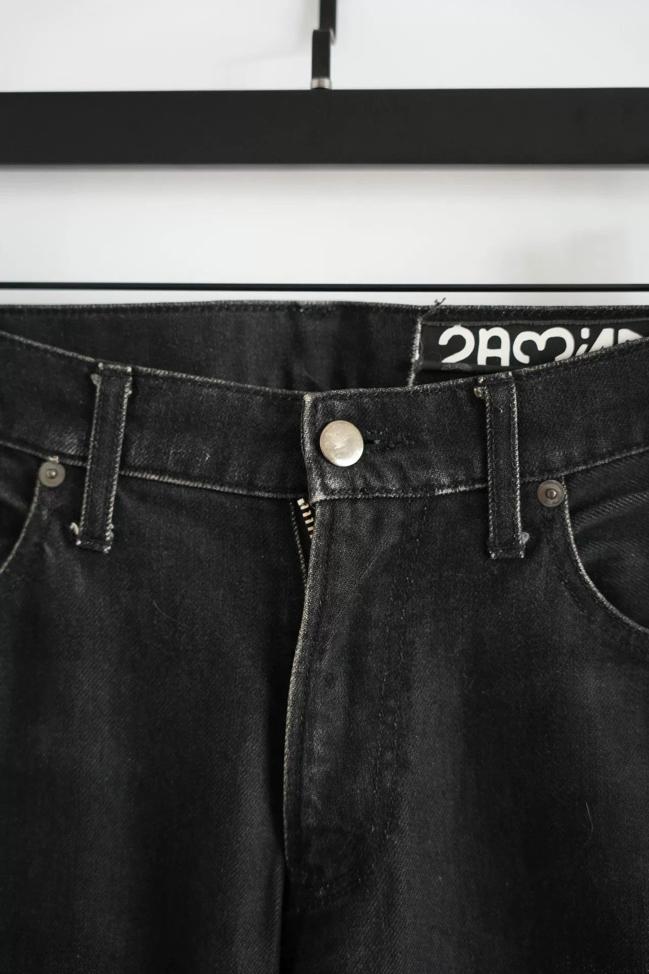 Undercover embroidered black denim pants by Undercover Size US 31 - 4 Thumbnail
