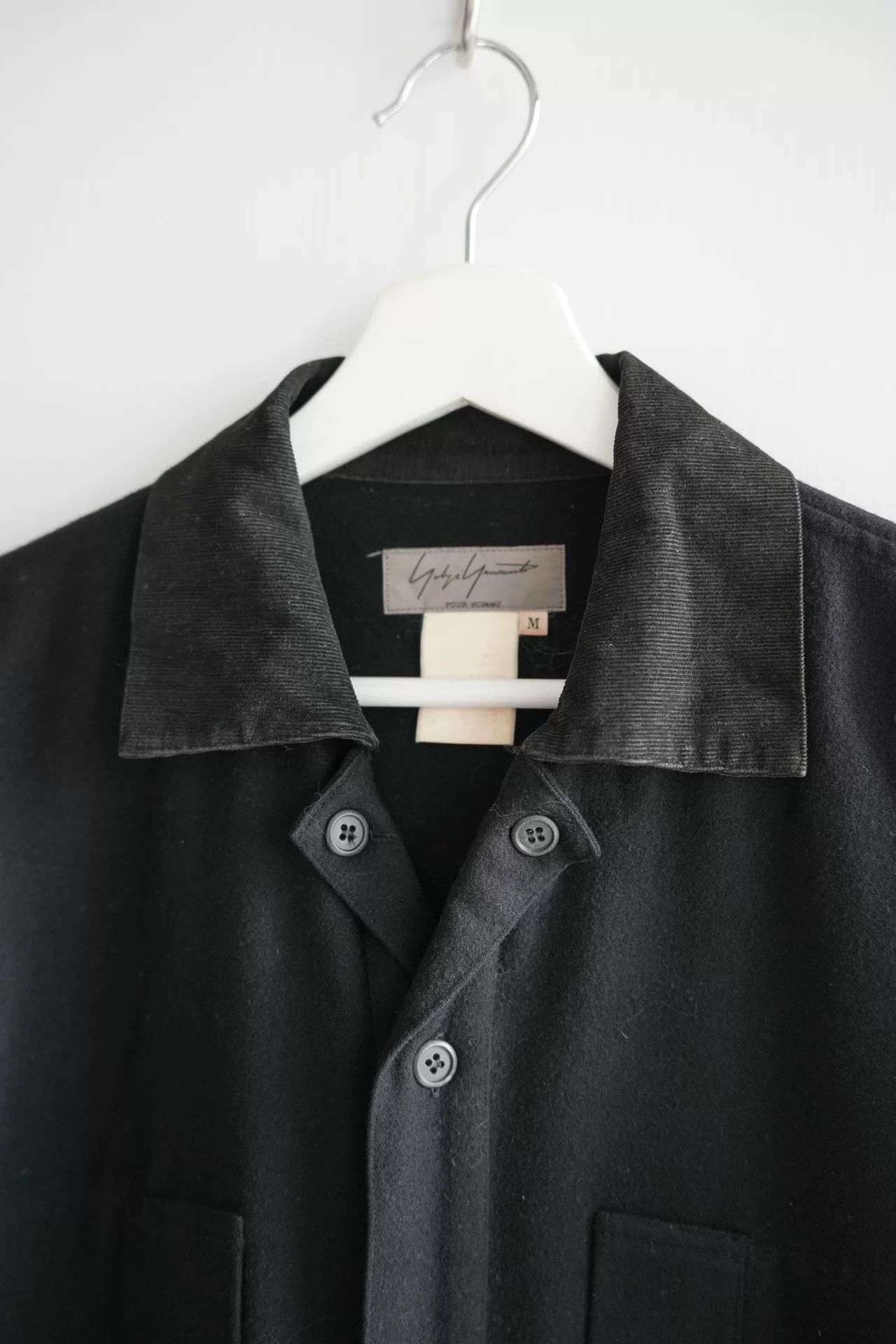 Yohji Yamamoto Yohji Yamamoto Wool Shirt with Unique Design Size US M / EU 48-50 / 2 - 3 Thumbnail