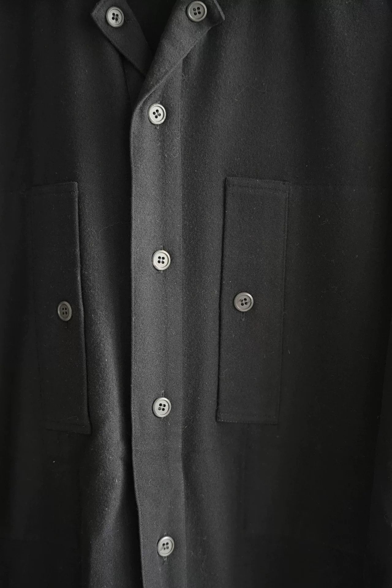 Yohji Yamamoto Yohji Yamamoto Wool Shirt with Unique Design Size US M / EU 48-50 / 2 - 4 Thumbnail