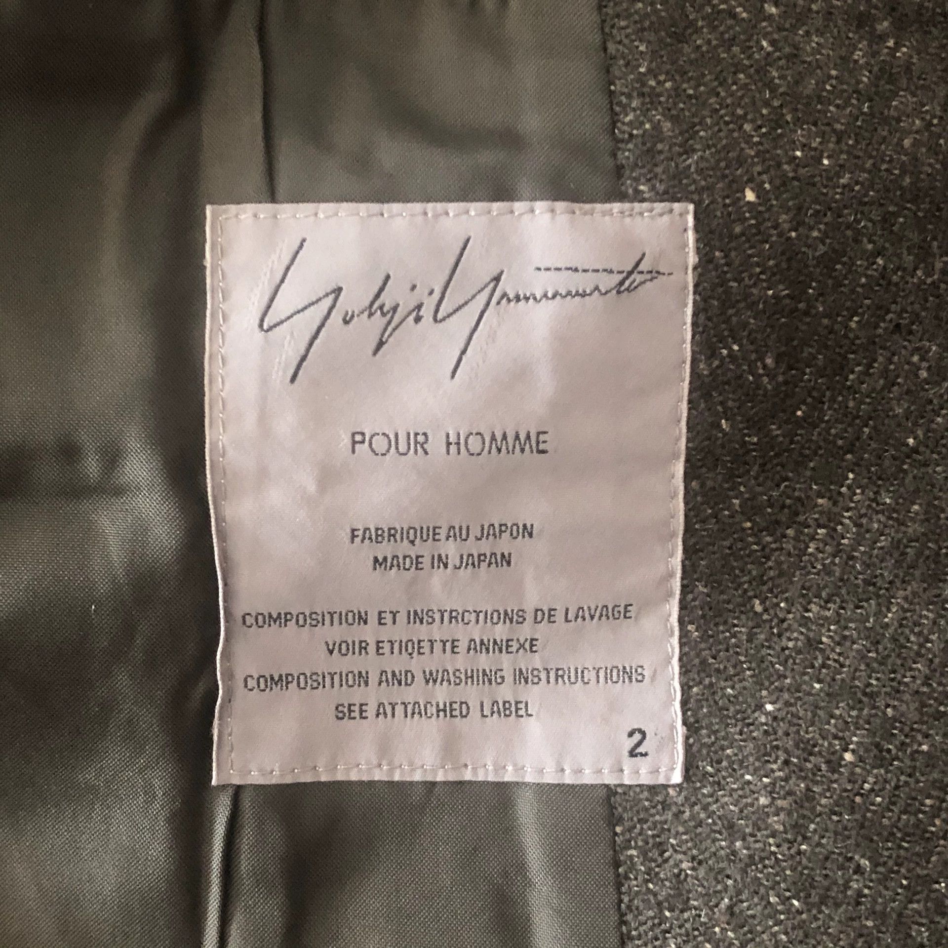 Yohji Yamamoto Yohji Yamamoto Custom Tailored Suit Jacket Size US S / EU 44-46 / 1 - 6 Thumbnail