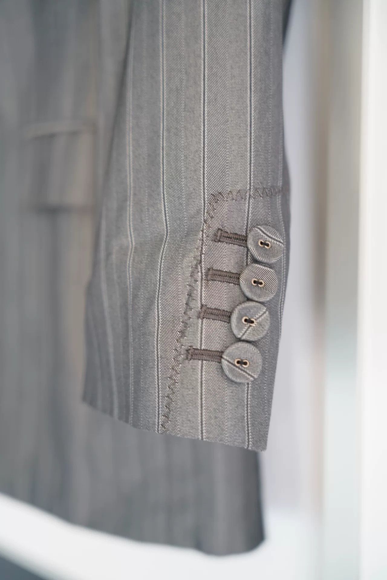 Jean Paul Gaultier gray striped suit by Jean Paul Gaultier Size US L / EU 52-54 / 3 - 5 Thumbnail