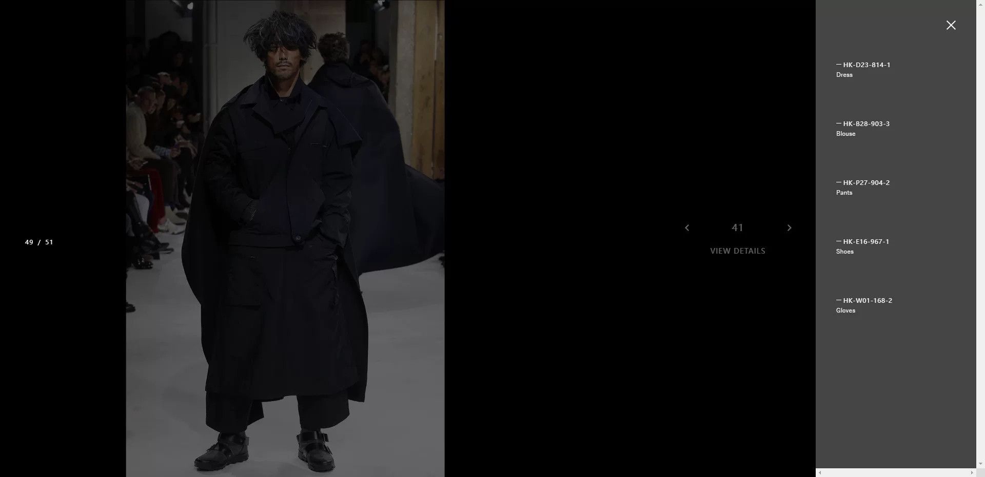 Yohji Yamamoto Yohji Yamamoto Black Gray Embroidered Gloves Size ONE SIZE - 7 Thumbnail